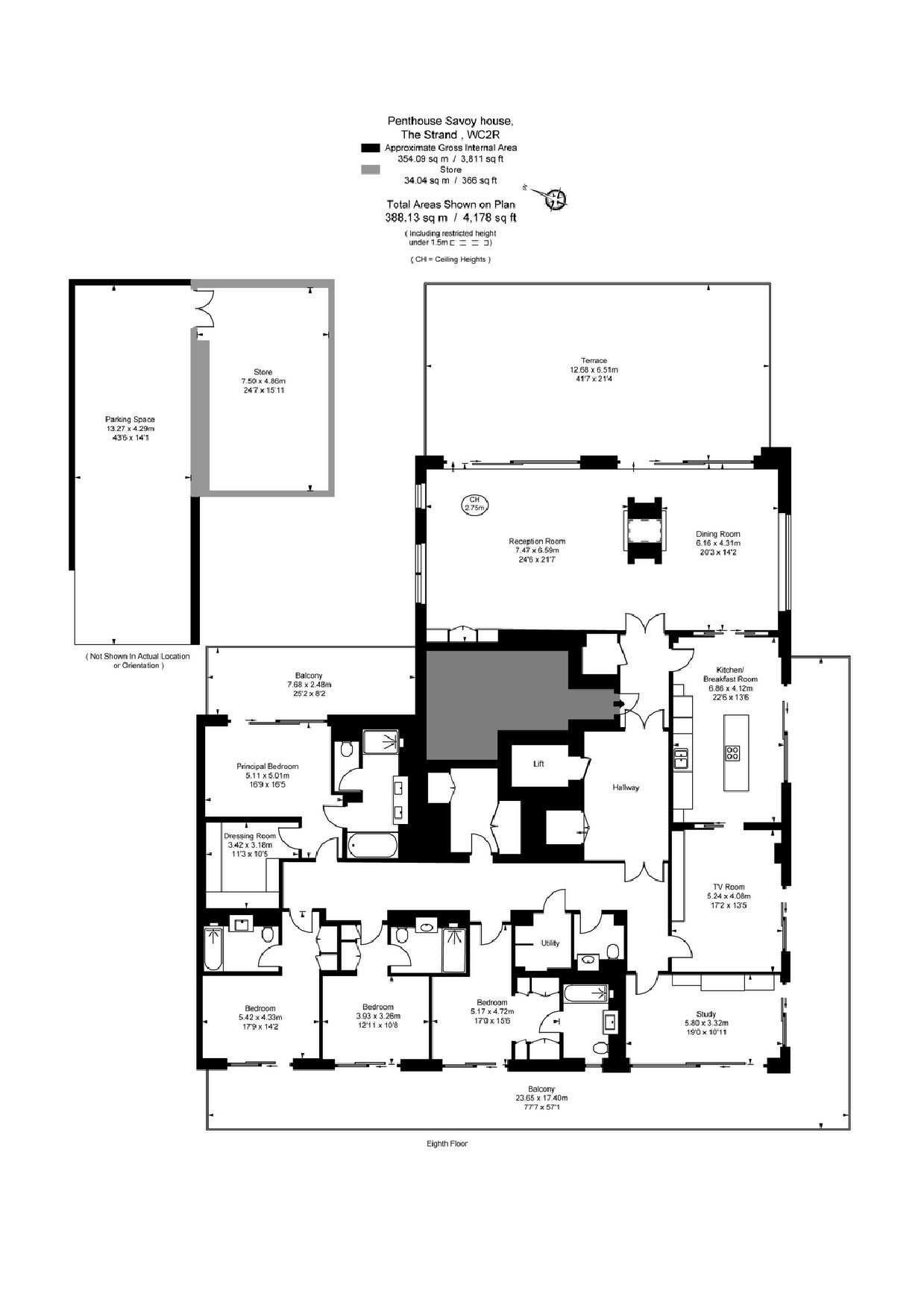 130 Savoy House, 190, Strand, London floorplan