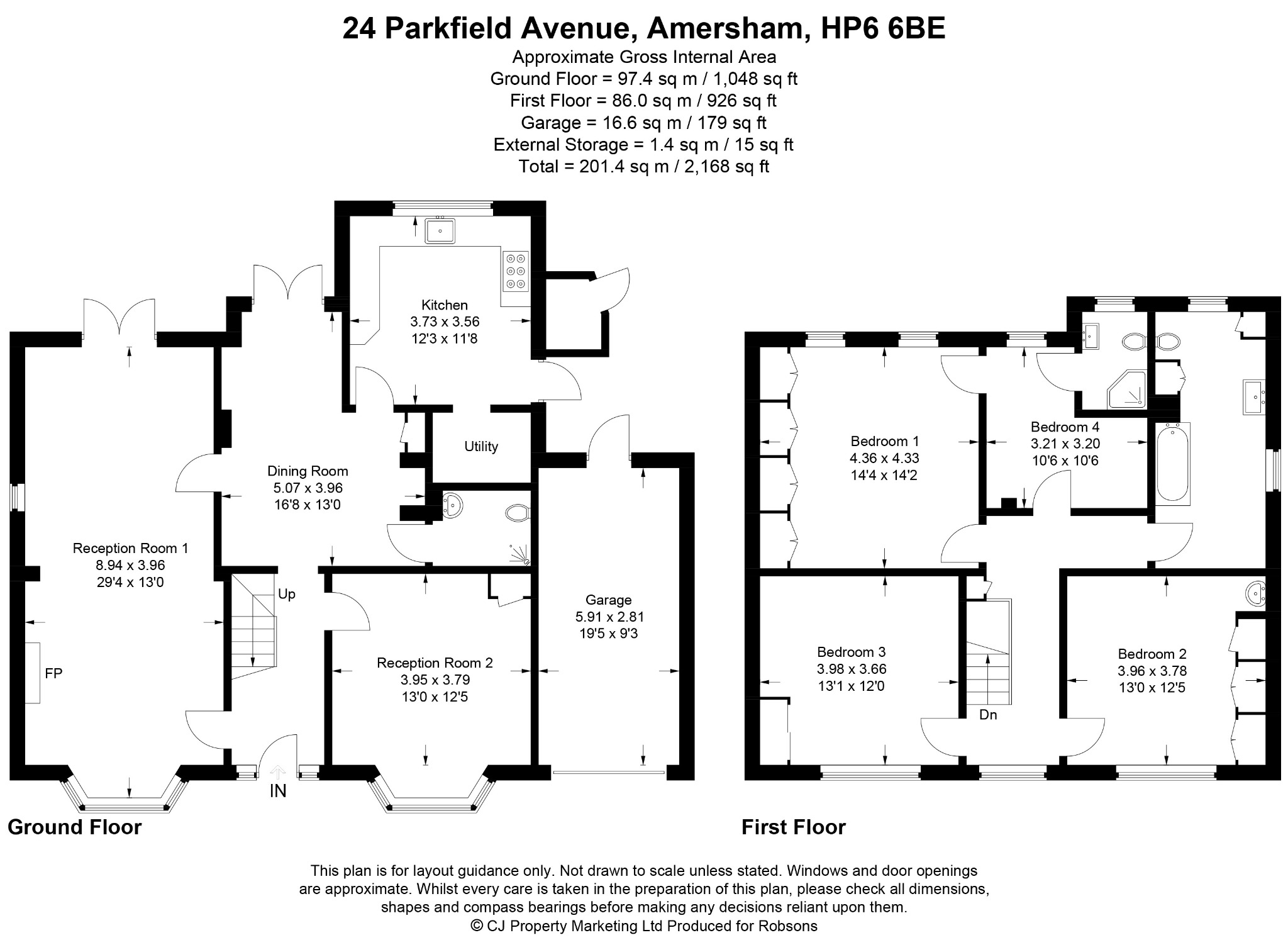 24 Parkfield Avenue, Amersham floorplan