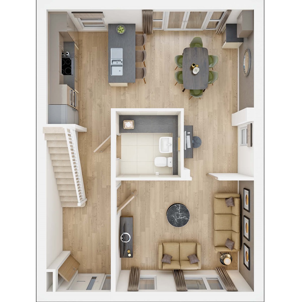 The Colford - Plot 244, Swingate Park, Park Farm, New Road, Hellingly, Hailsham floorplan