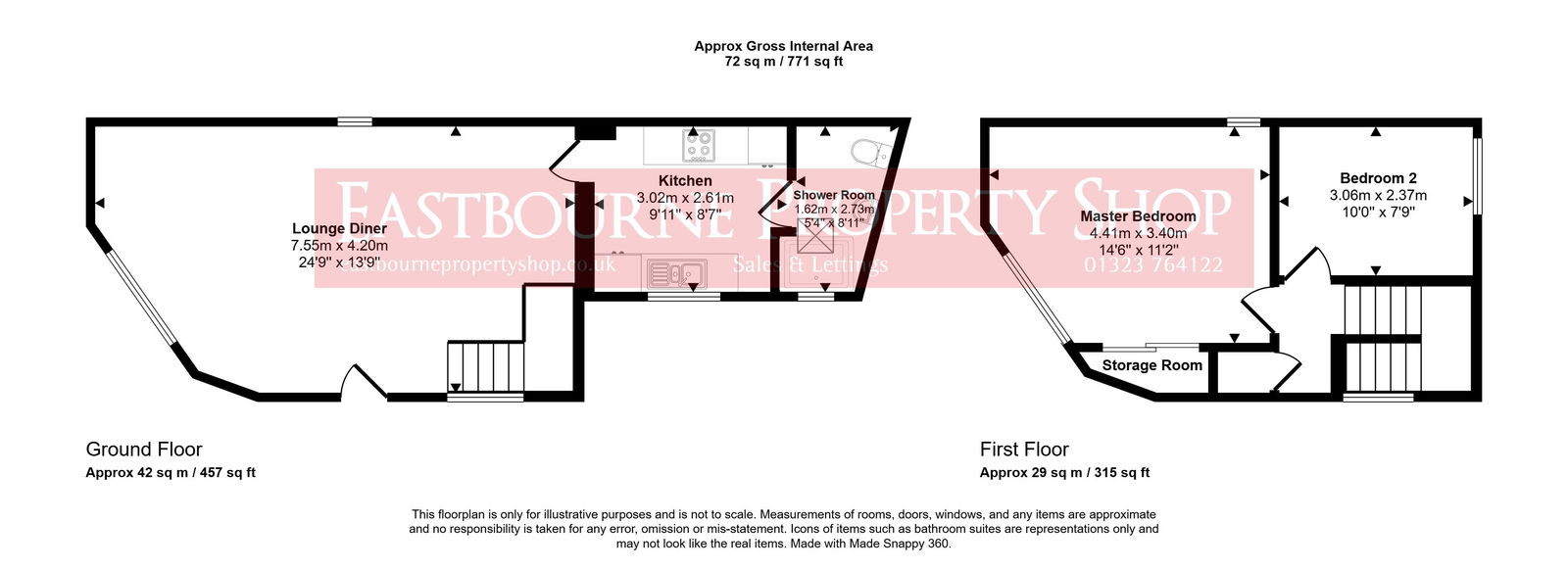 4, Church Street, Eastbourne floorplan