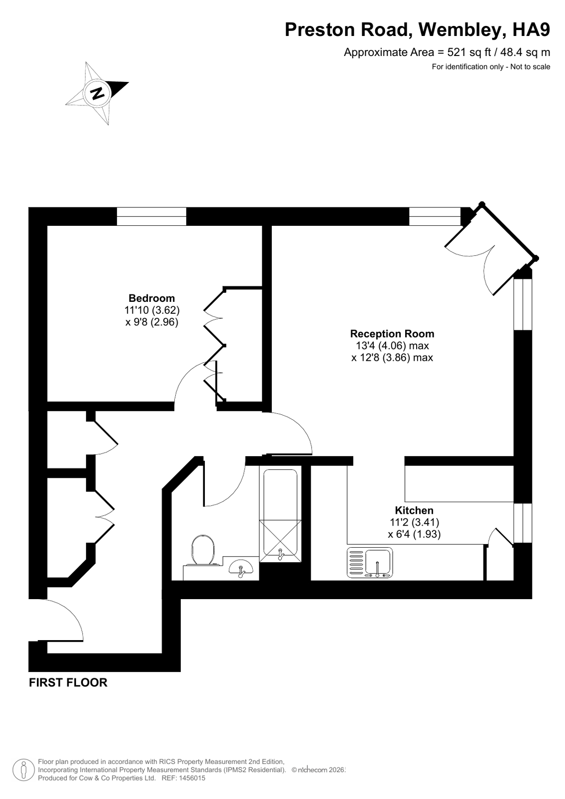 Flat 8, Orchid Court, 130, Preston Road, Wembley floorplan
