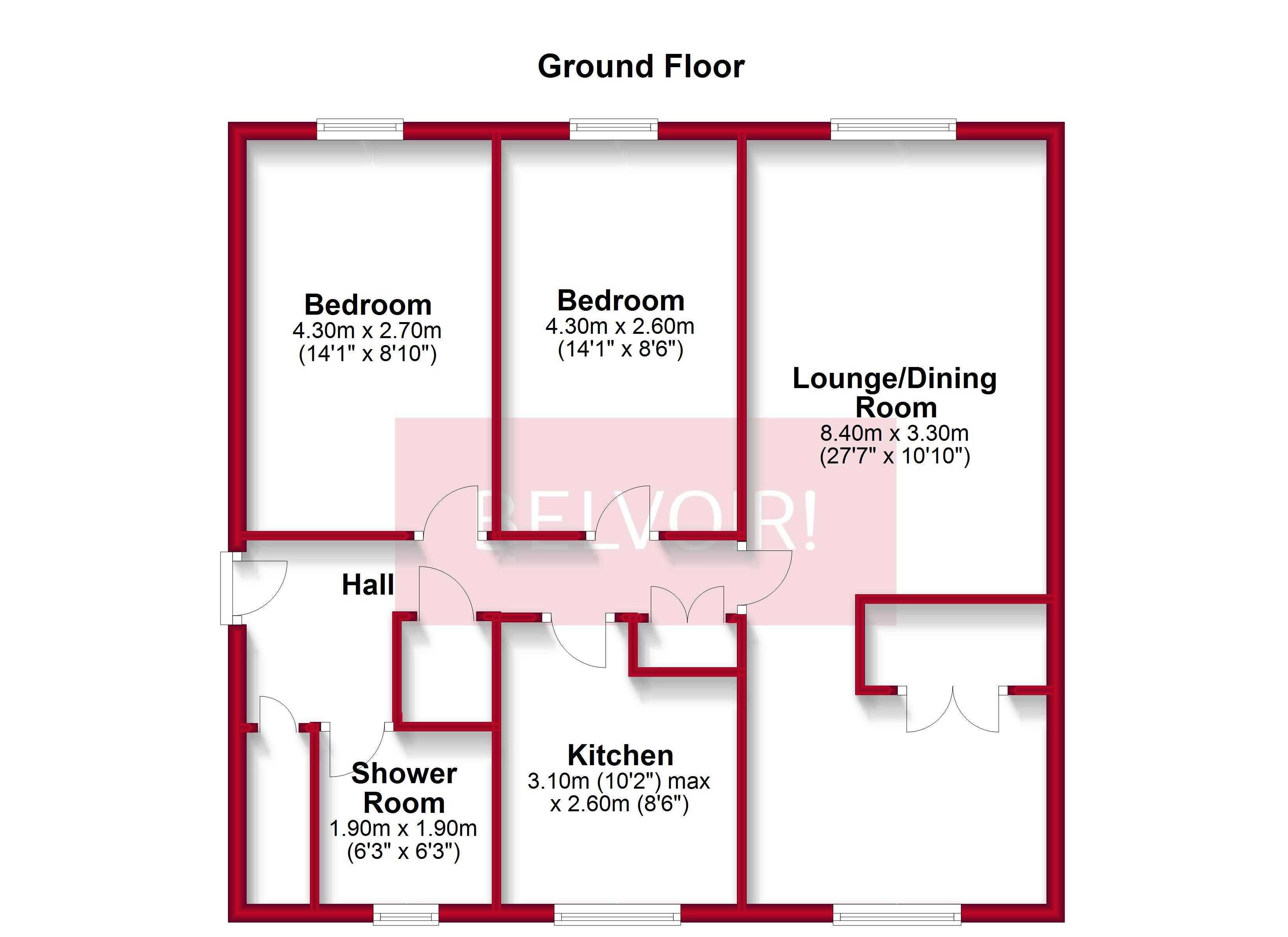 2 Bedrooms Flat to rent in Lumley Court, Grangemouth FK3