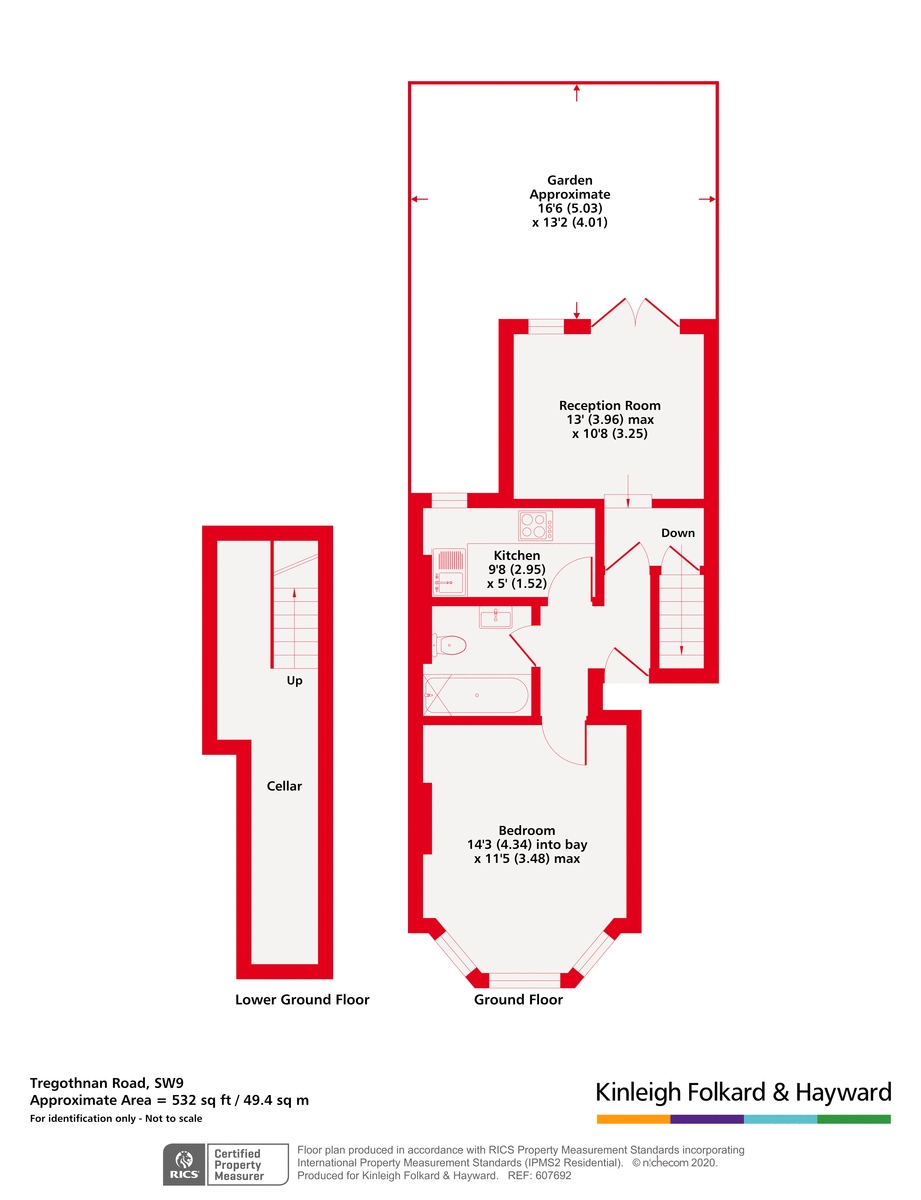 Ground Floor Flat, 30, Tregothnan Road, London floorplan