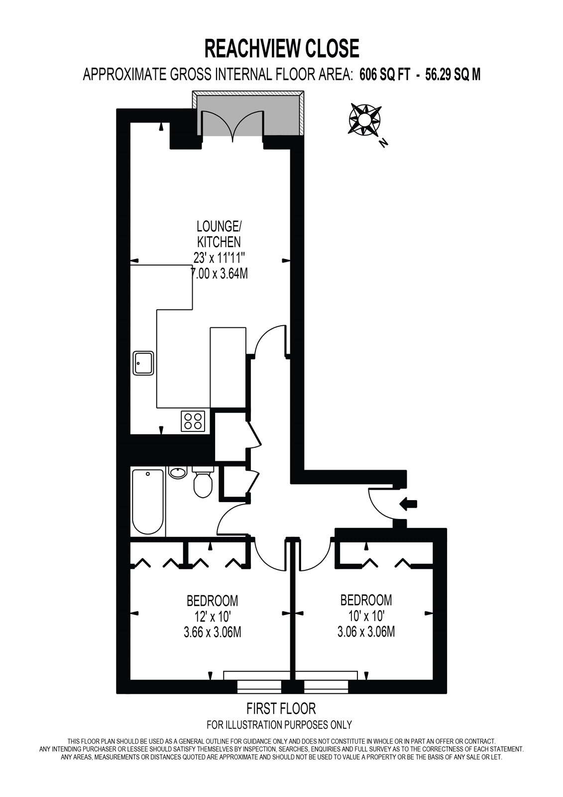 2 Bedrooms Flat to rent in Reachview Close, London NW1