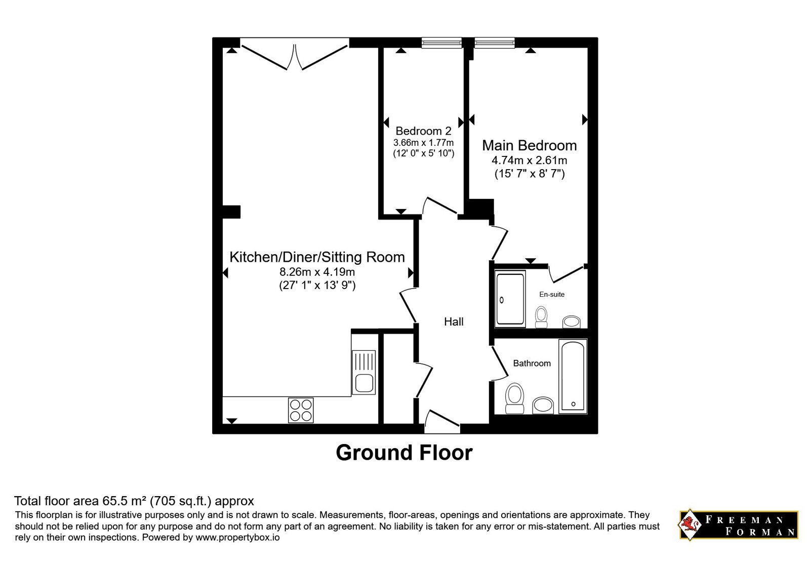4 Vale House,, Clarence Road, Kent floorplan