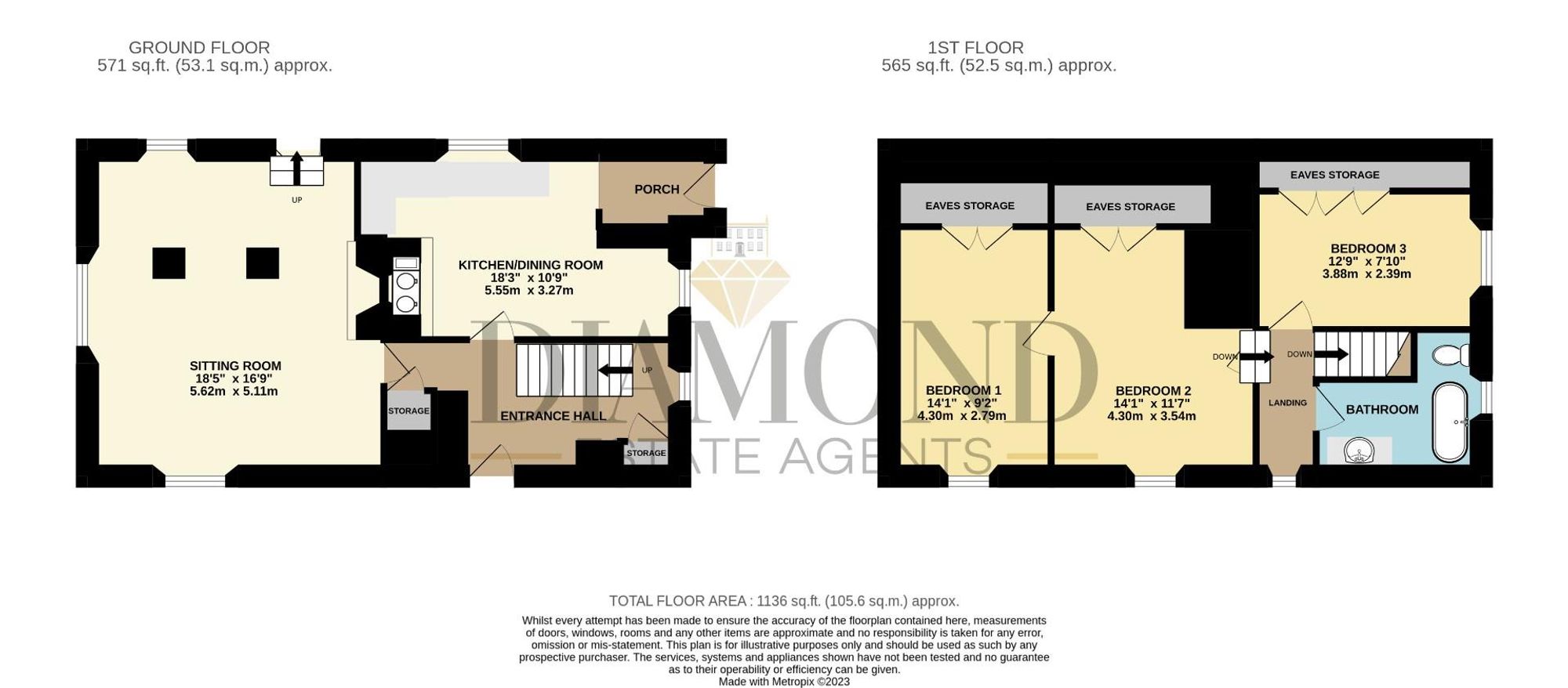 Wistaria Cottage, Tiverton floorplan