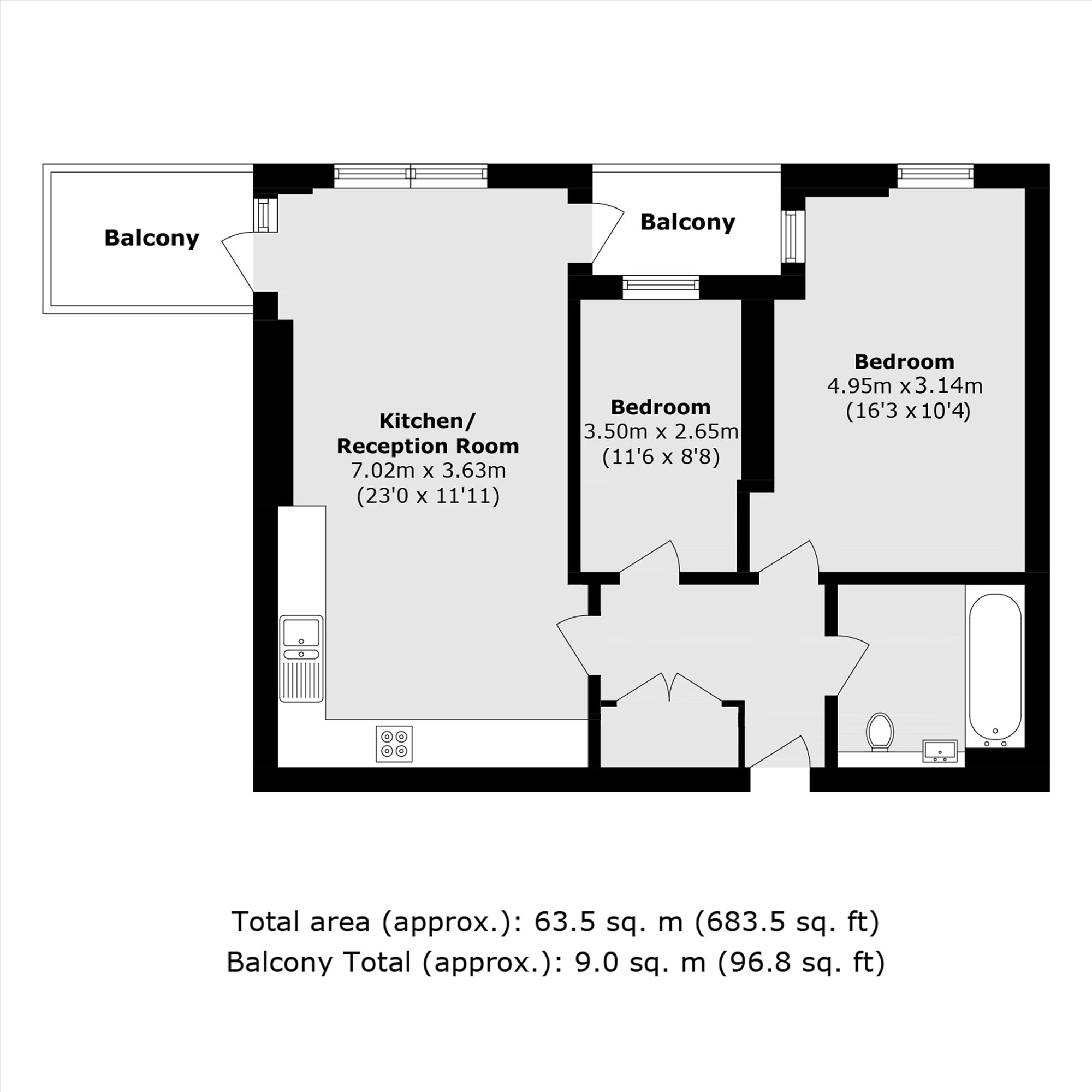 Osiers Road, London floorplan