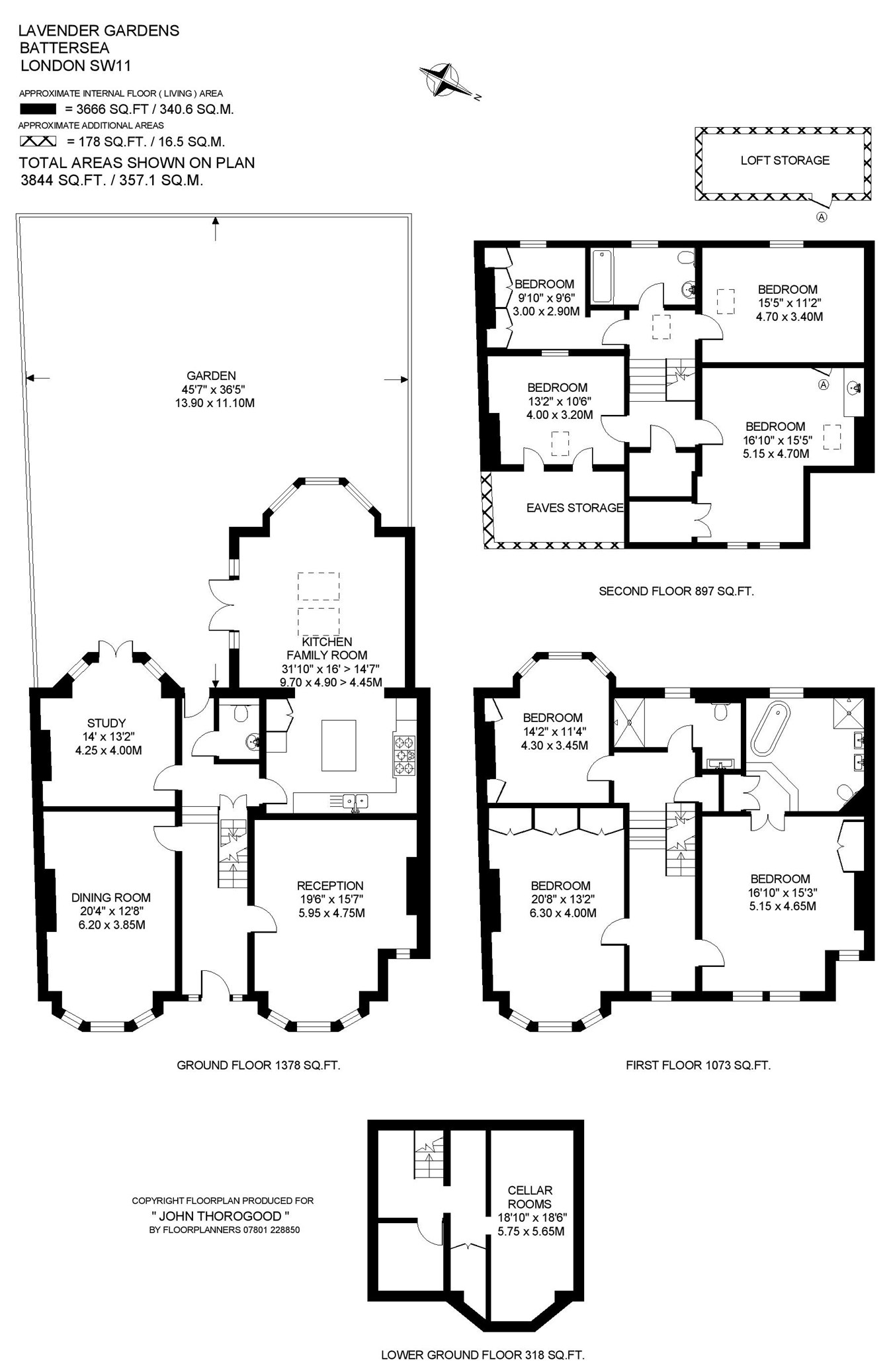 7 Bedrooms Terraced house for sale in Lavender Gardens, London SW11