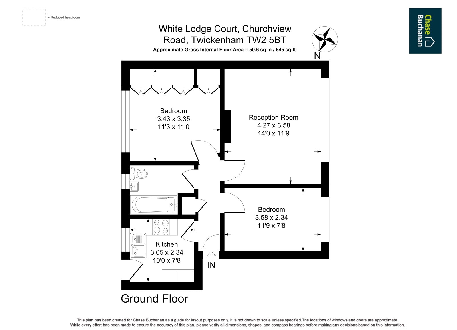 38 White Lodge Court,, Churchview Road, Twickenham floorplan