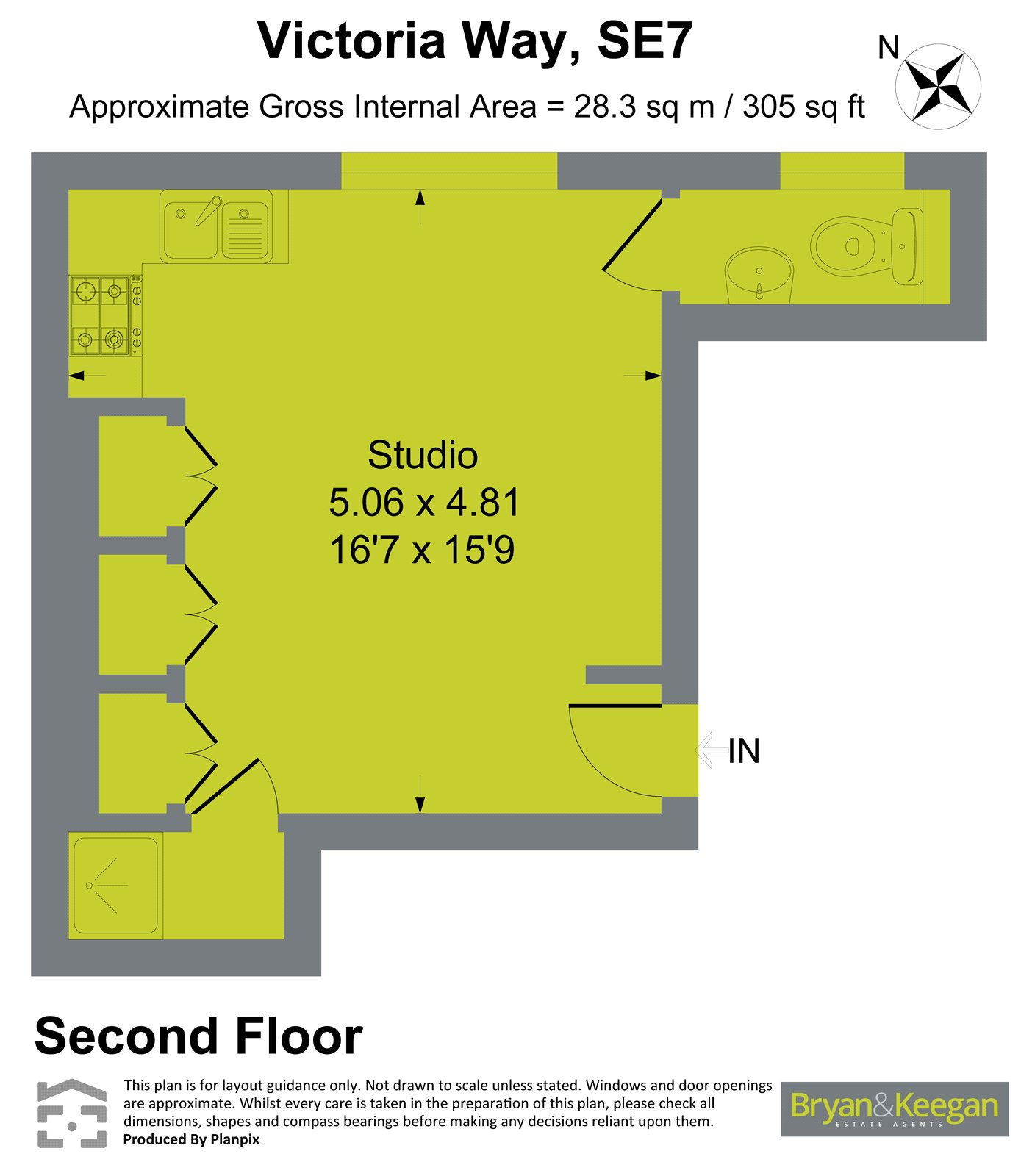 Flat 8, 157, Victoria Way, London floorplan