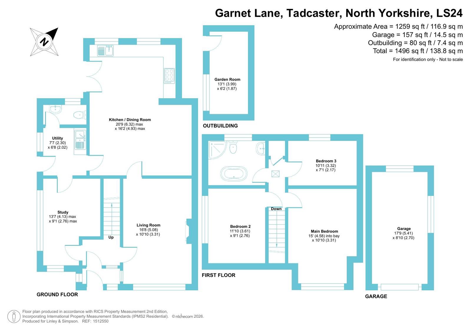 55, Garnet Lane, North Yorkshire floorplan