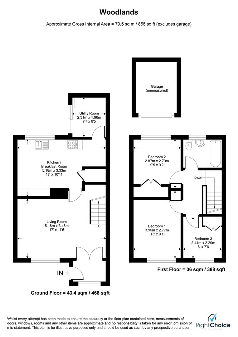 58, Woodlands, Basingstoke floorplan