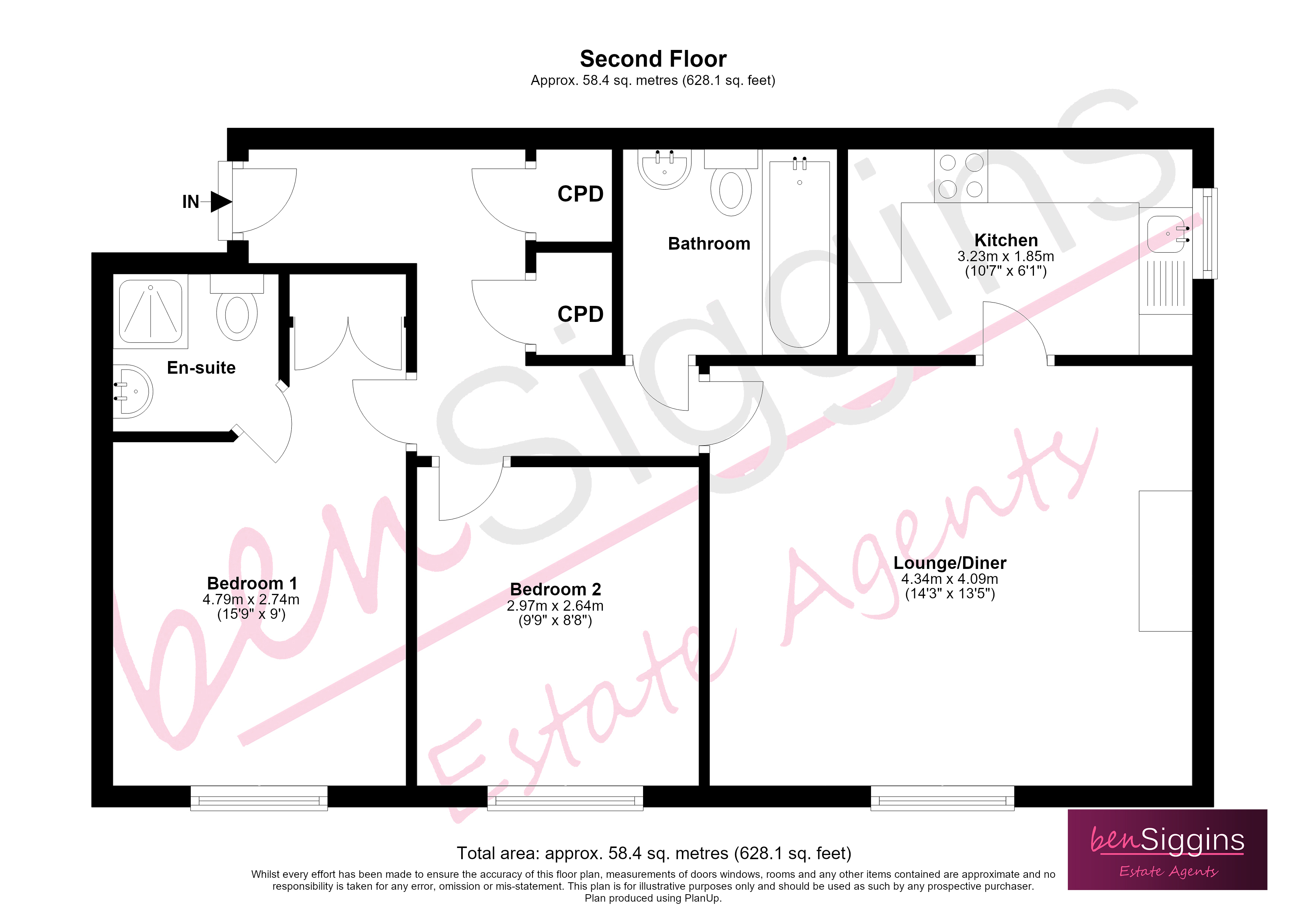 Lindisfarne Gardens, Maidstone floorplan