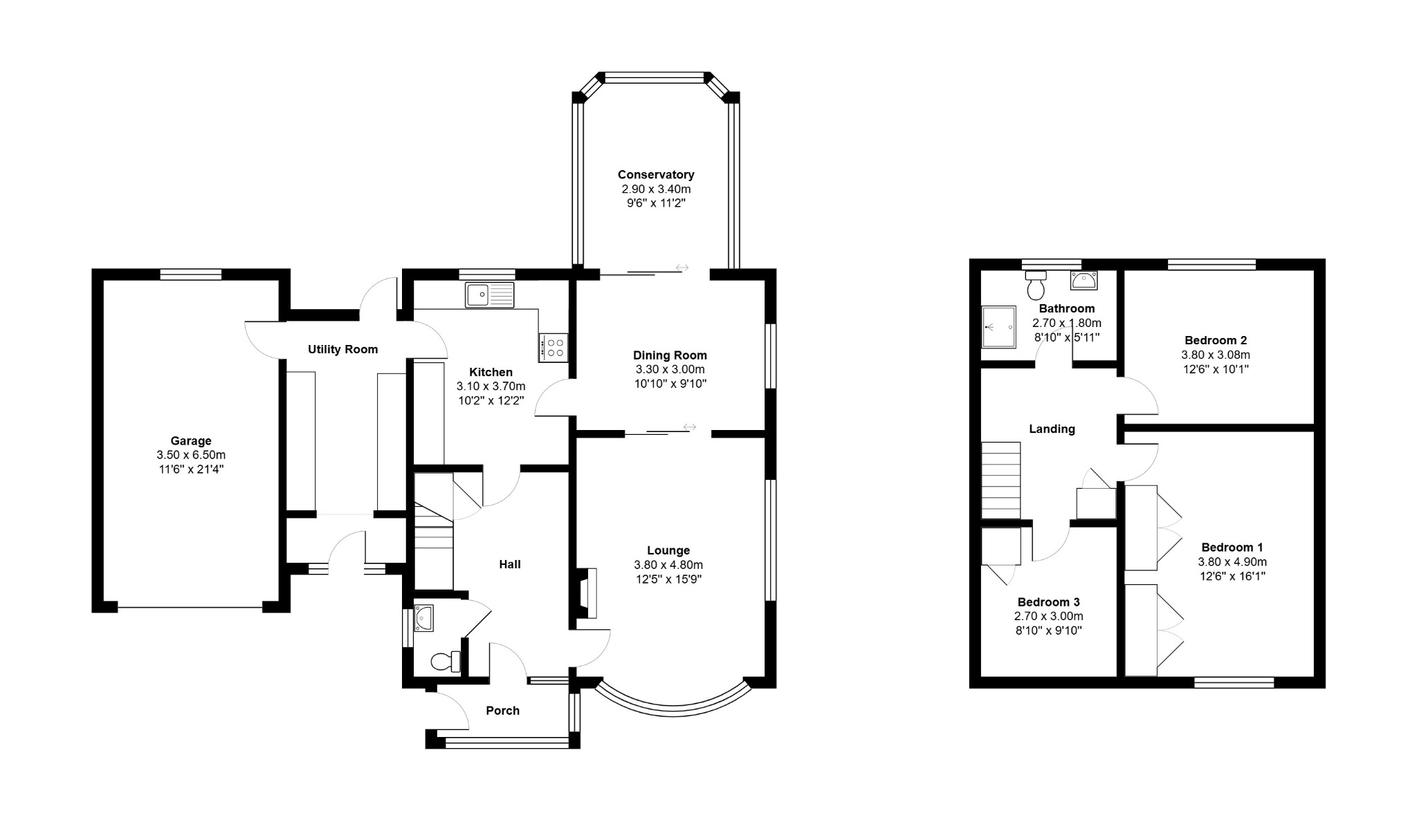 Brook Dene, Heath Lane, Fakenham floorplan