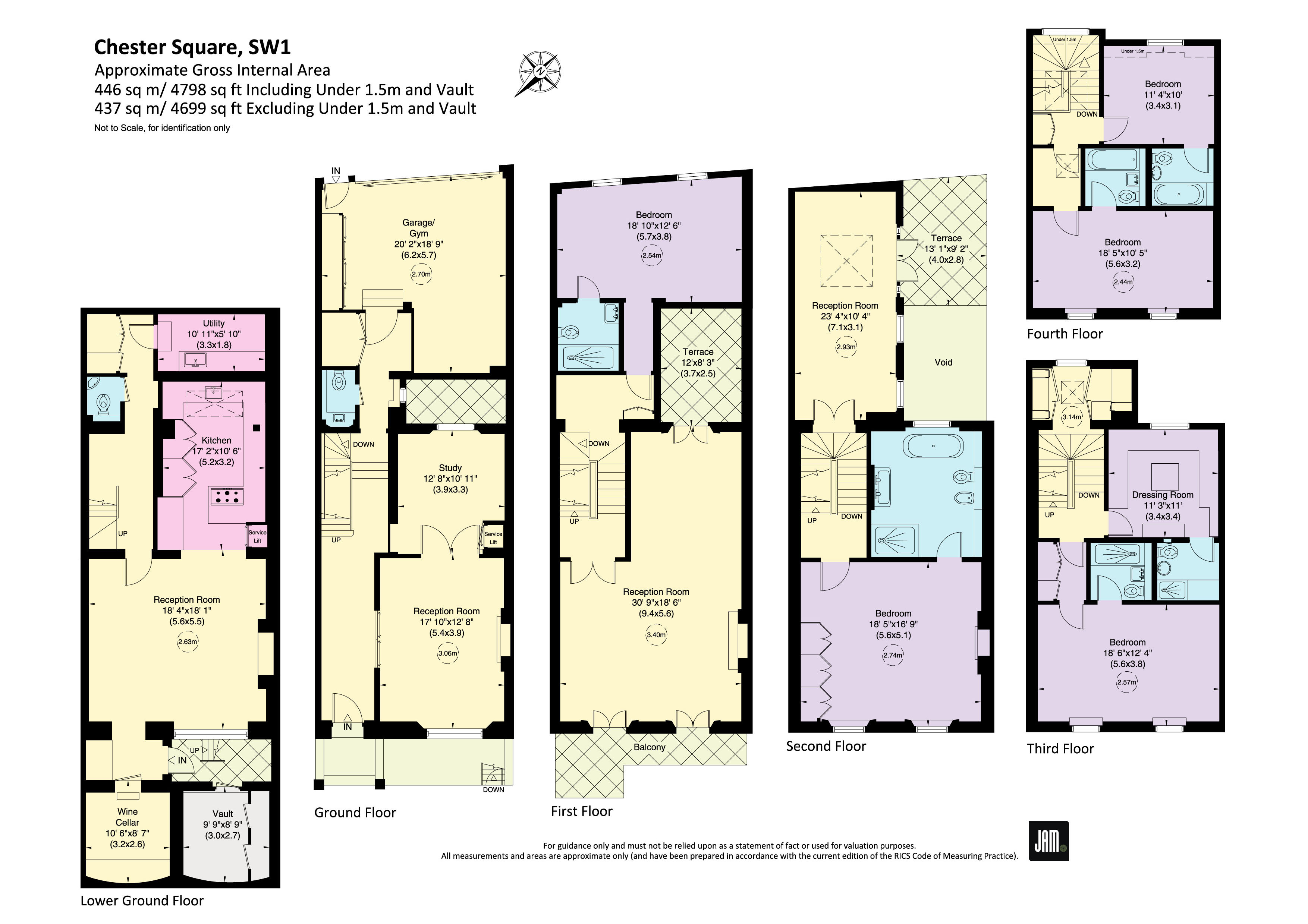 44, Chester Square, London floorplan