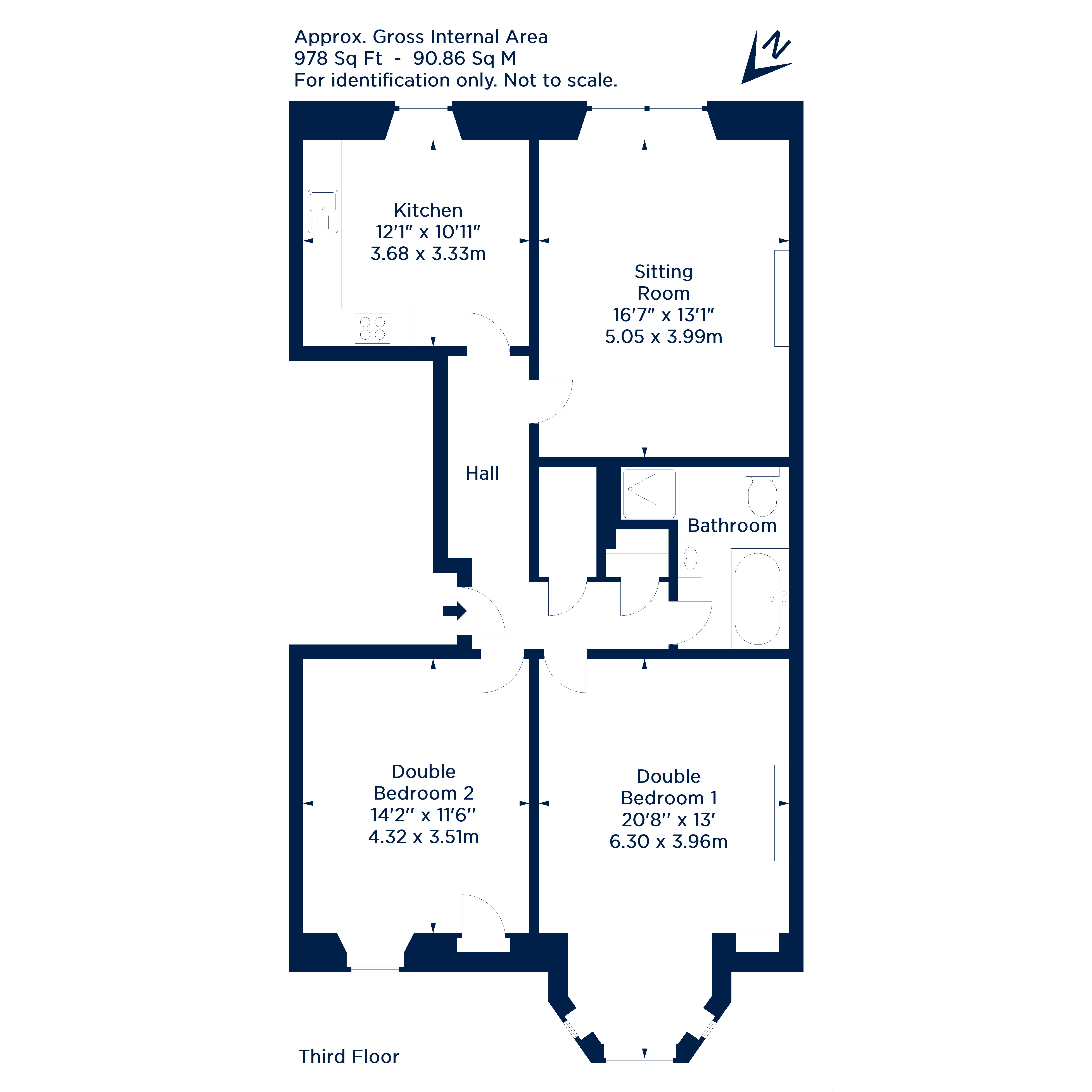 6/3, Douglas Crescent, Edinburgh floorplan