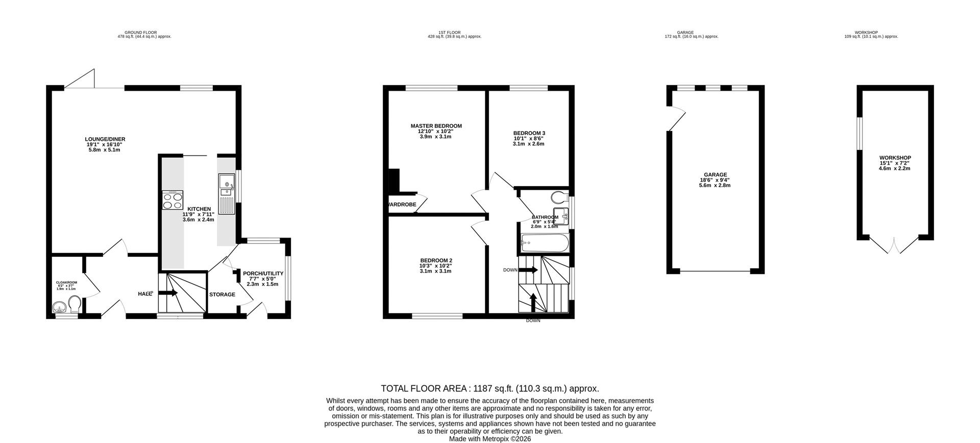 17, The Rise, Weymouth floorplan