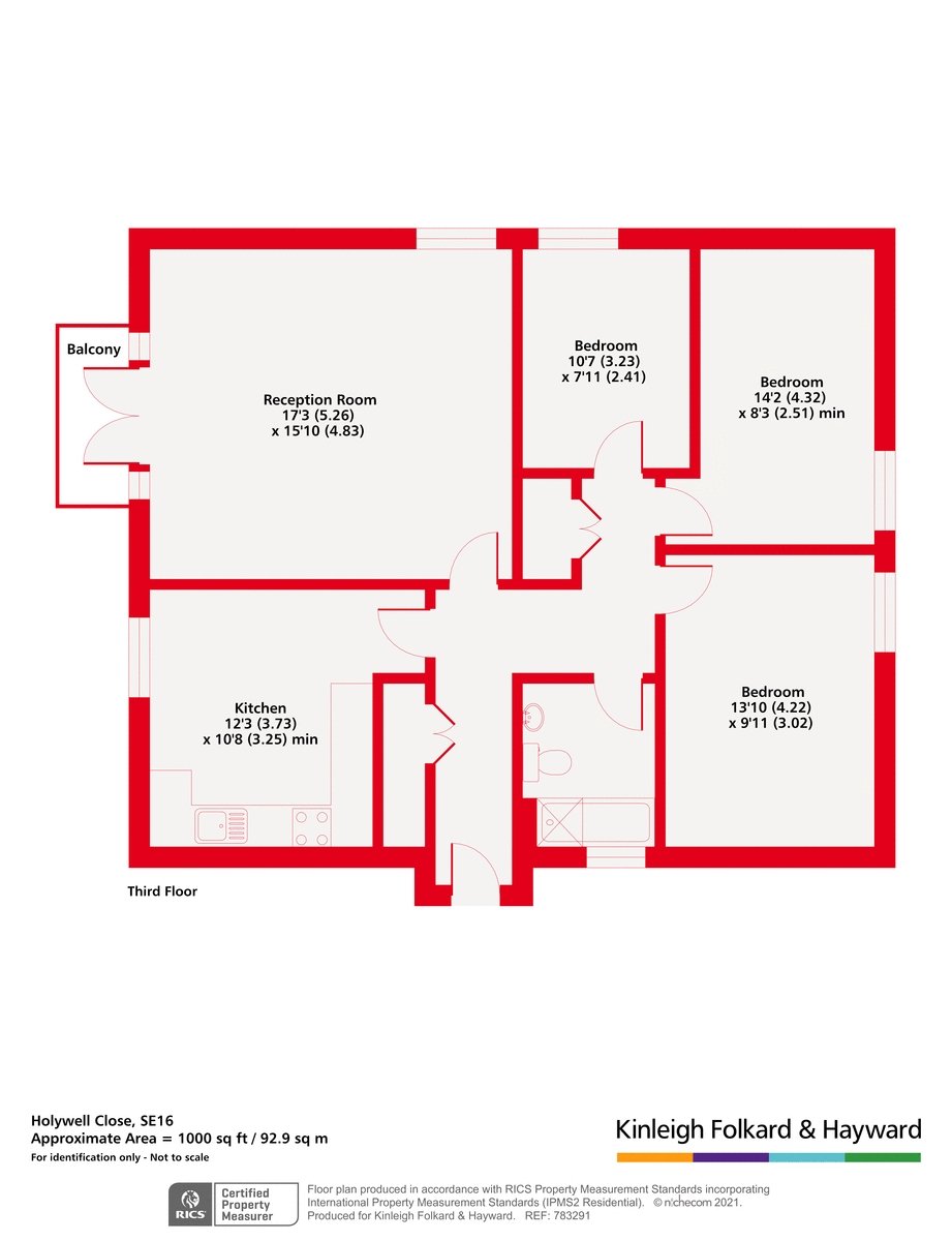 24, Holywell Close, London floorplan