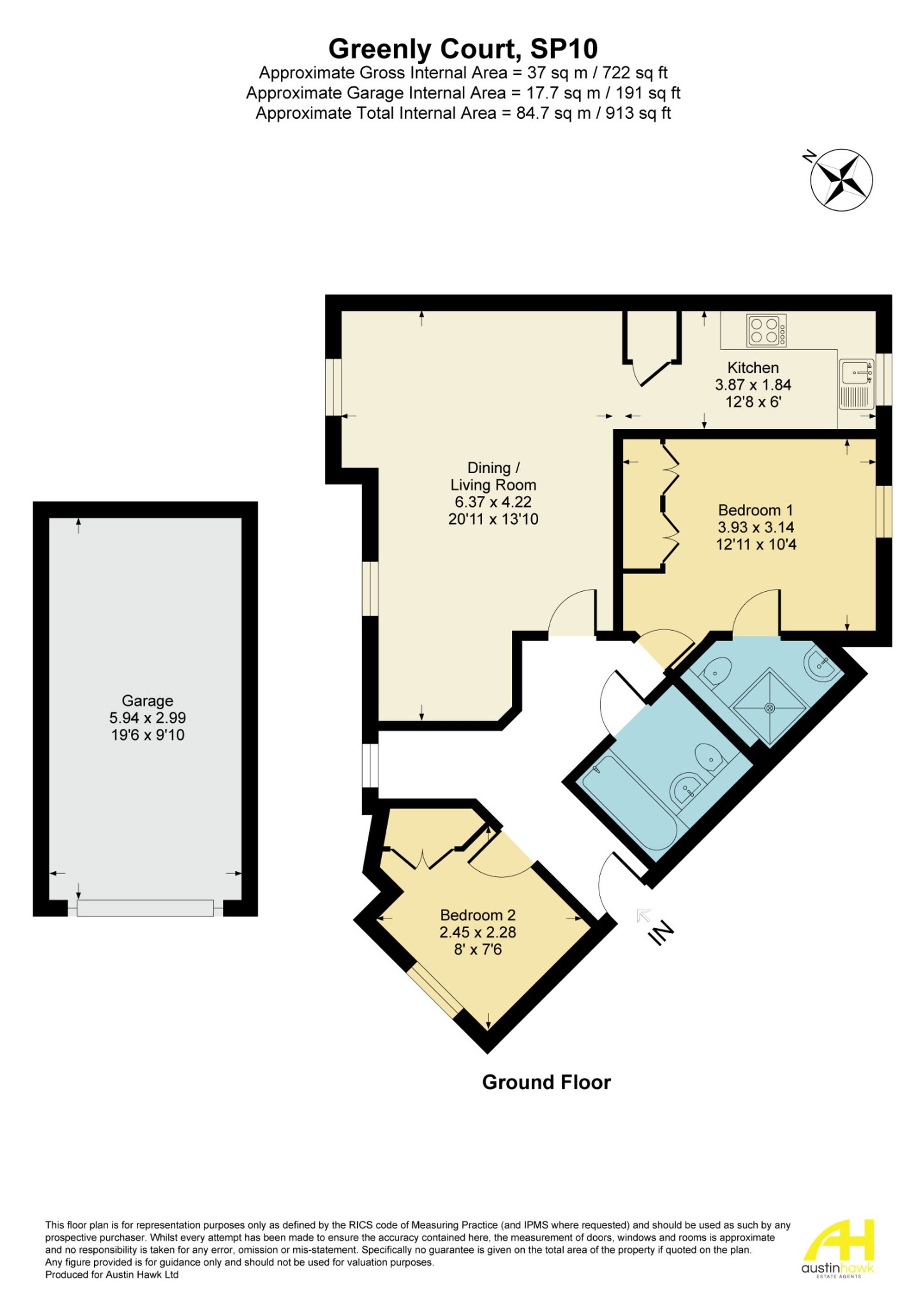 6 Greenly Court Denning Mead, Andover floorplan