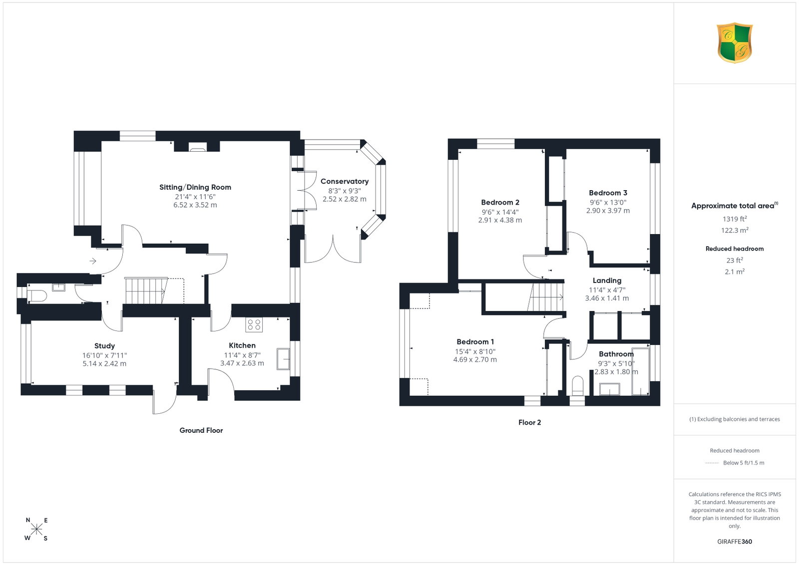 1, Holming End, Horsham floorplan