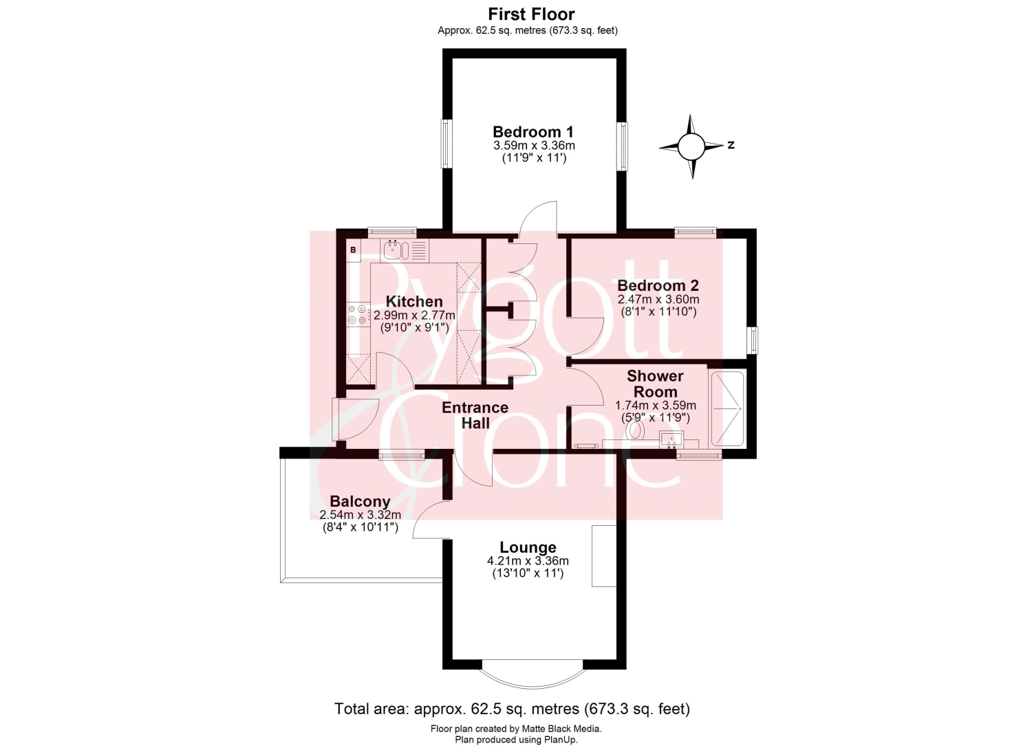Flat 4, Elm Court, Sleaford Road, Boston floorplan