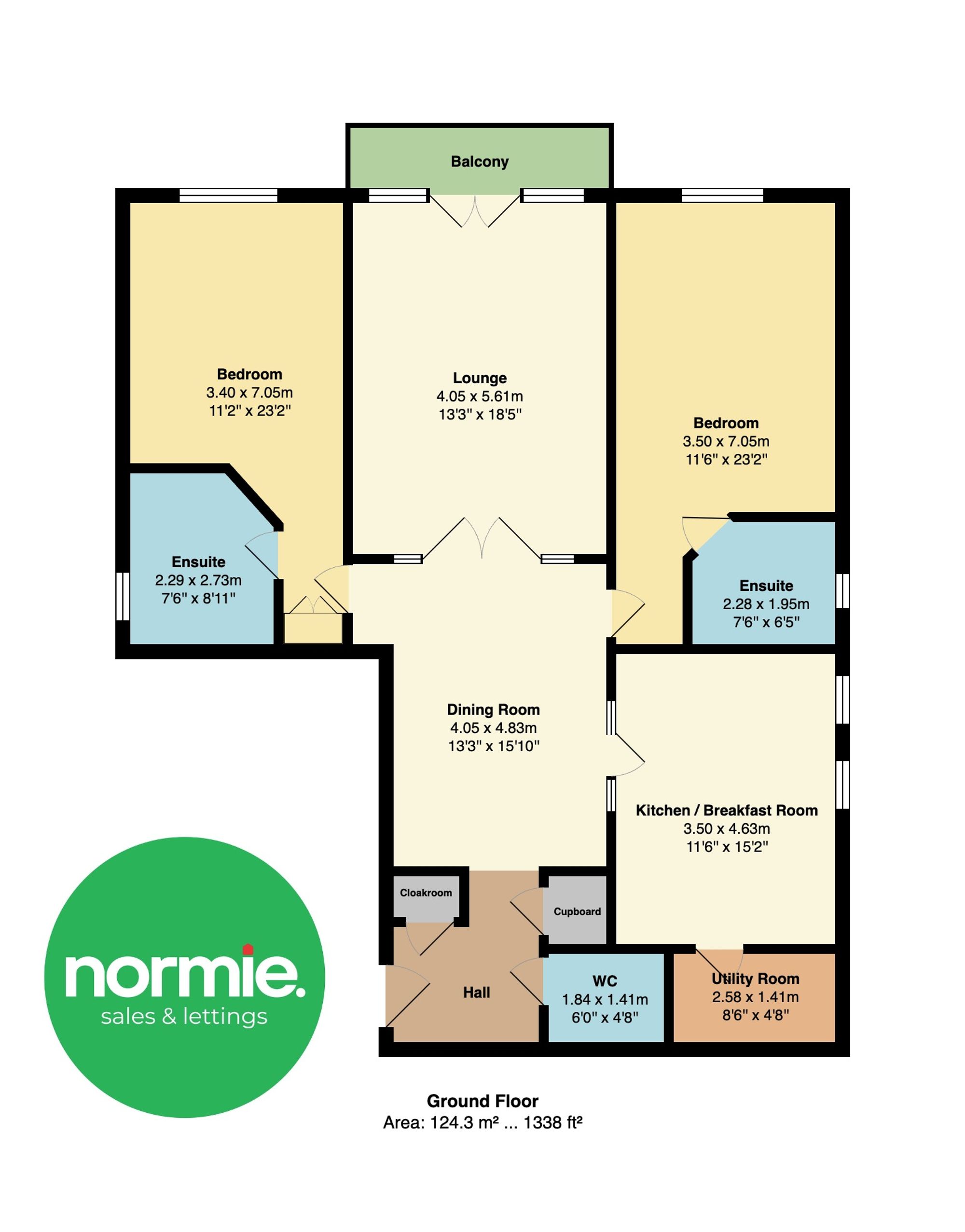 Apt 4, The Grange, Salford floorplan