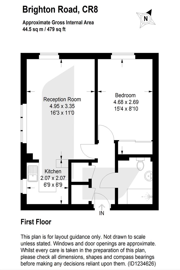 Flat 9 Holmgrove House, 11 Brighton Road, Purley floorplan