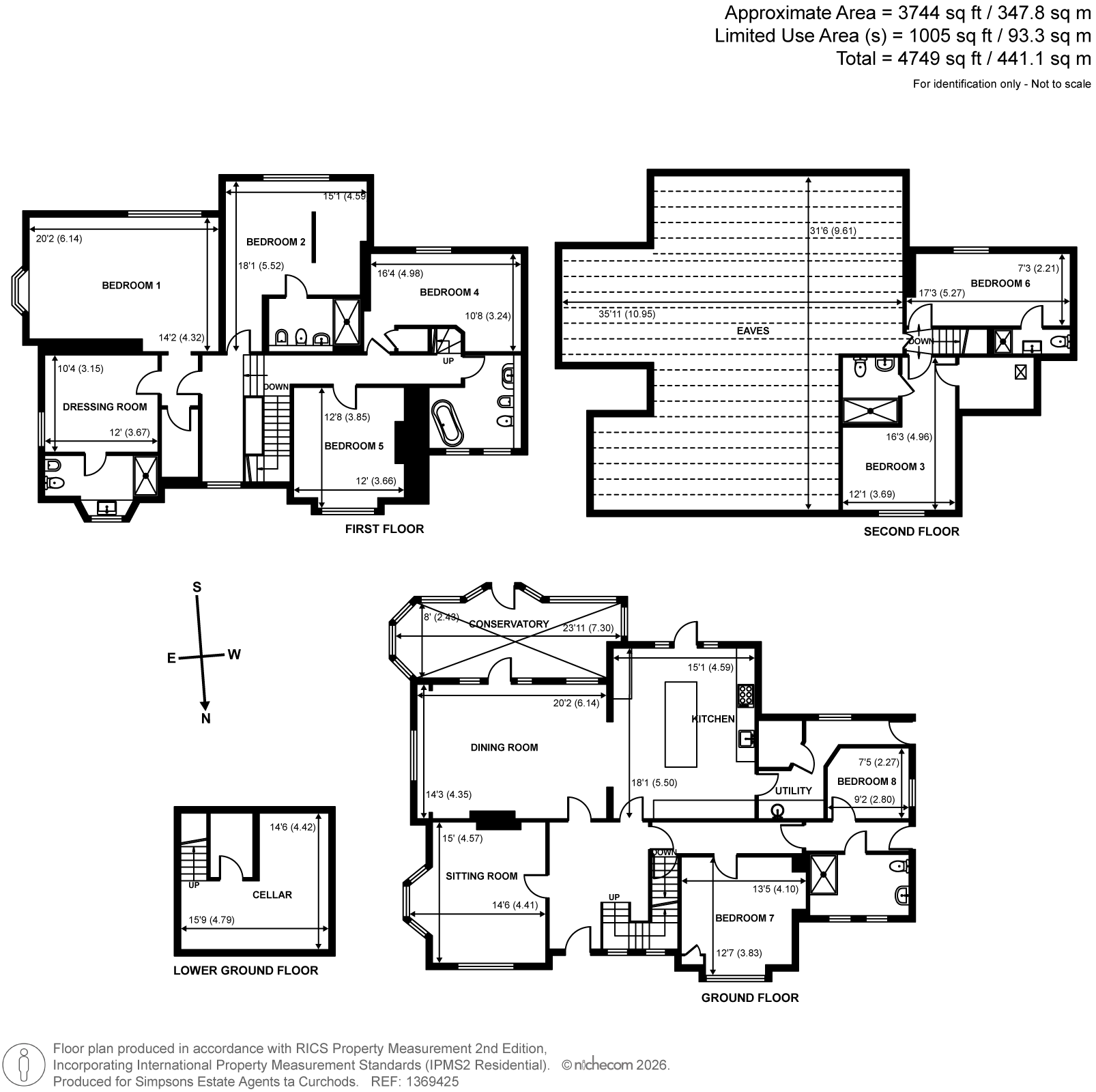 2, Beauchamp Road, East Molesey floorplan