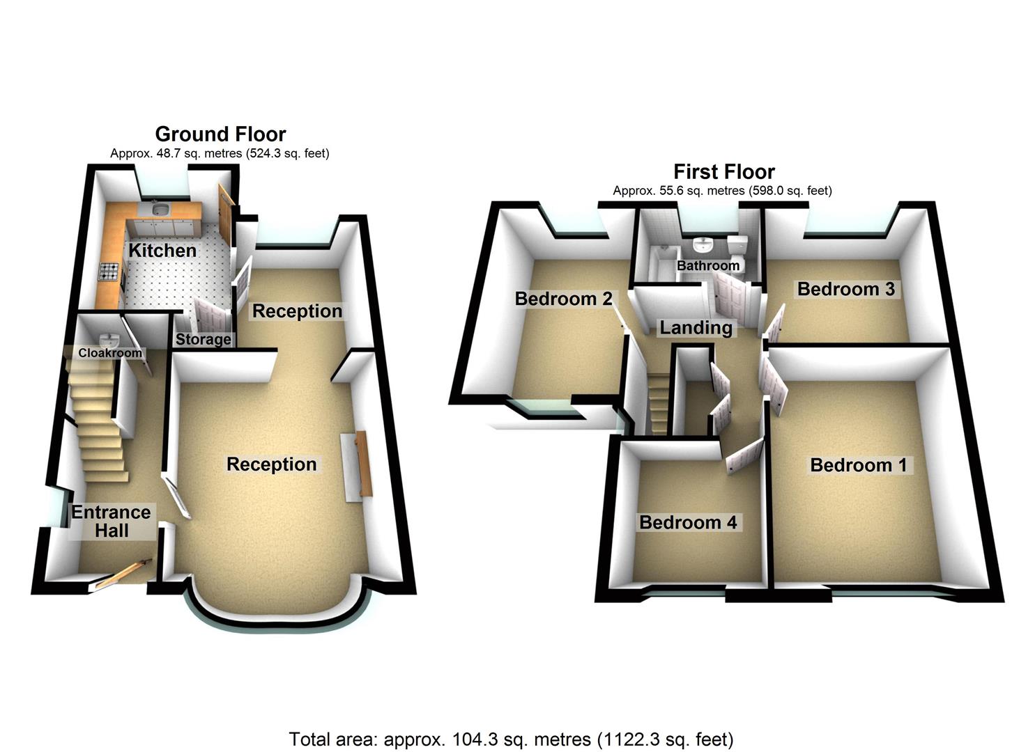 82, Hilltop, Llanelli floorplan