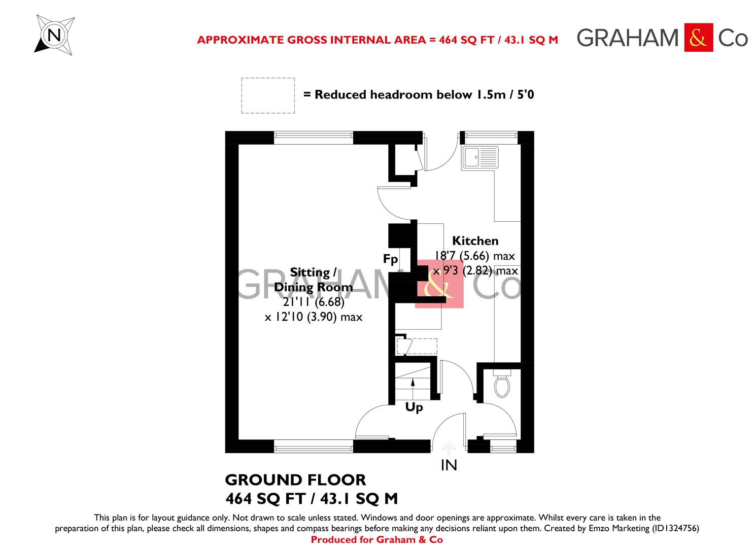 3, Lambs Close, Basingstoke floorplan