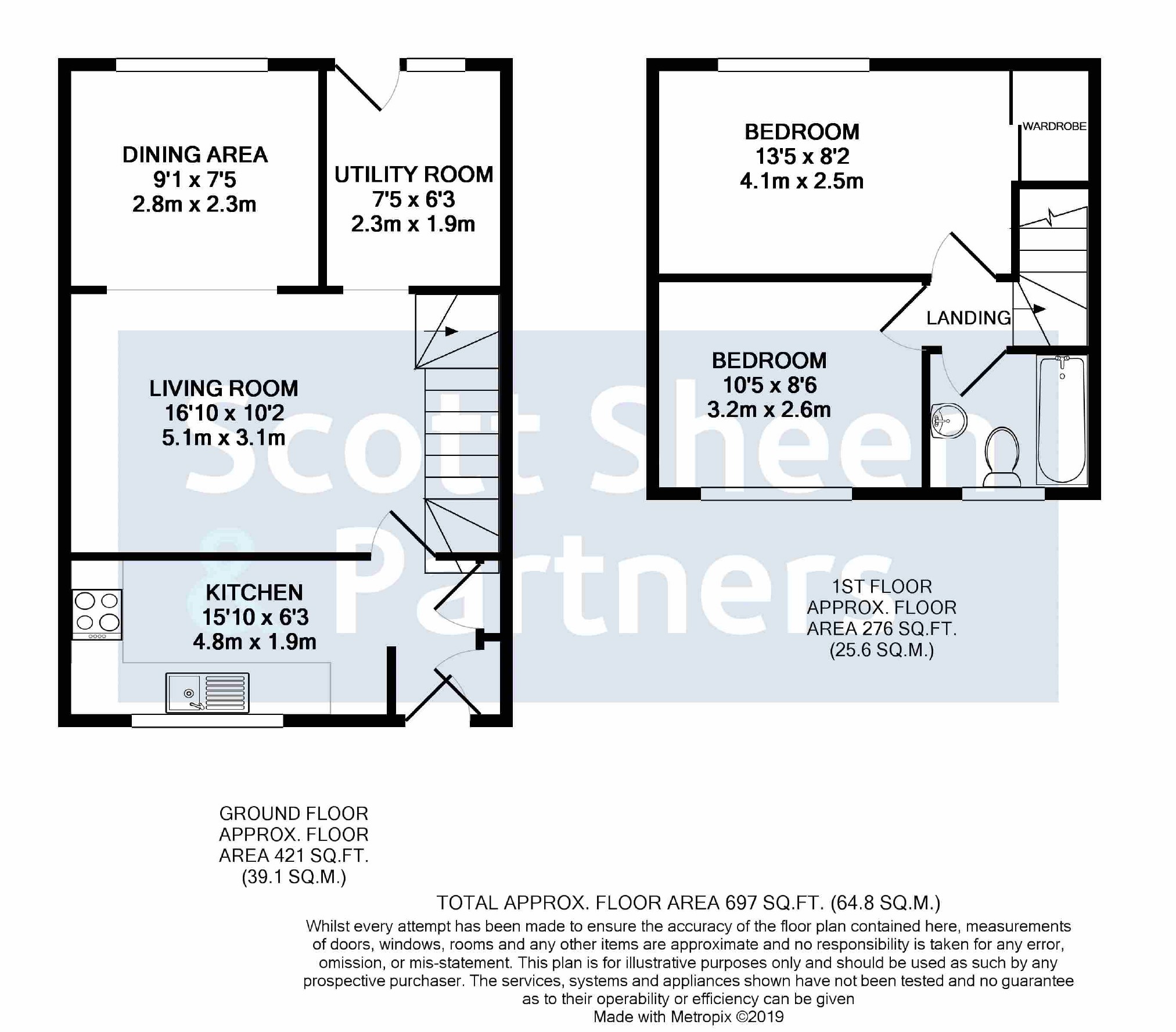 2 Bedrooms Terraced house for sale in Gardenia Place, Clacton-On-Sea CO16