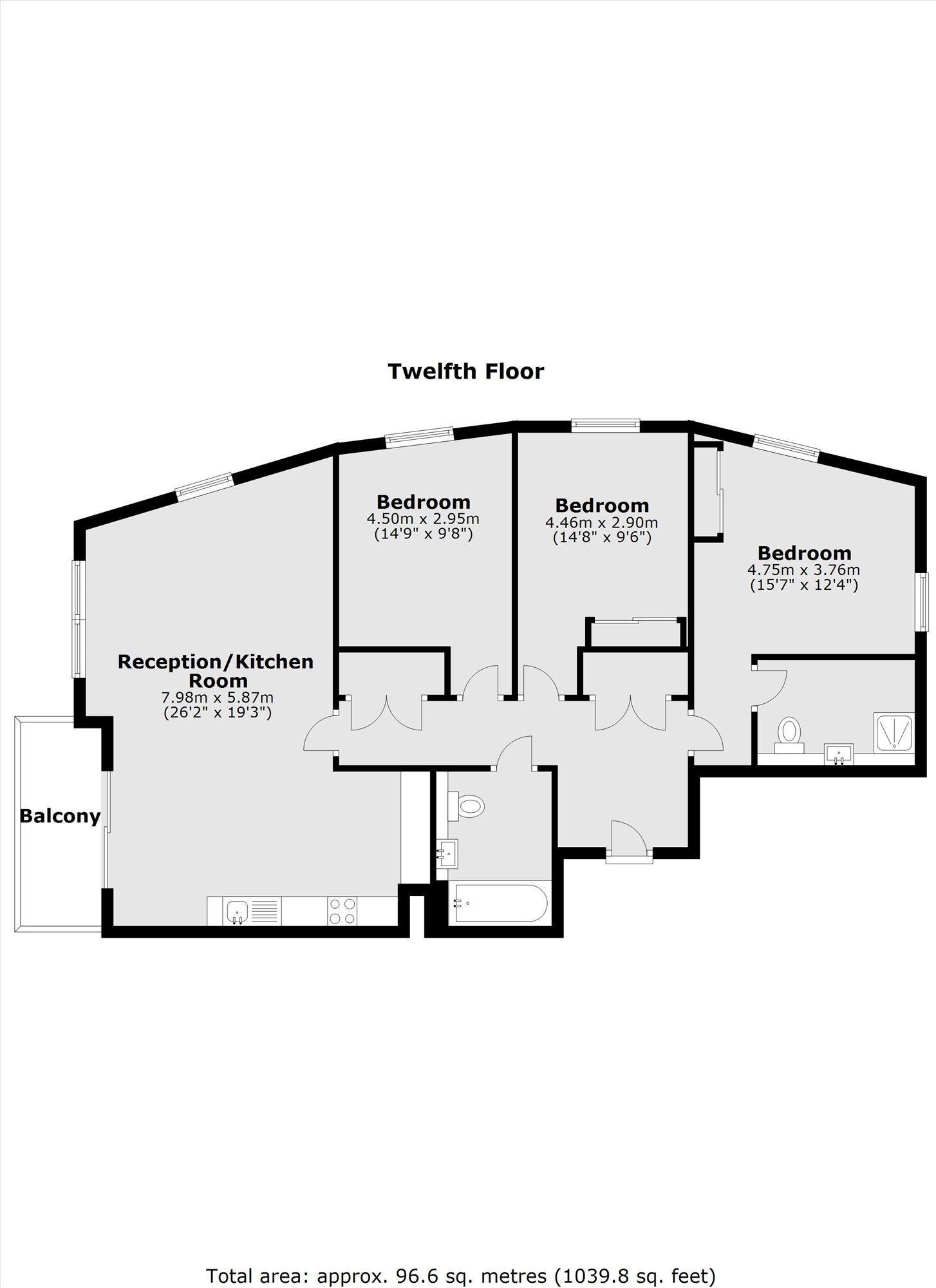 30 Hyperion Tower, Pump House Crescent, Brentford floorplan