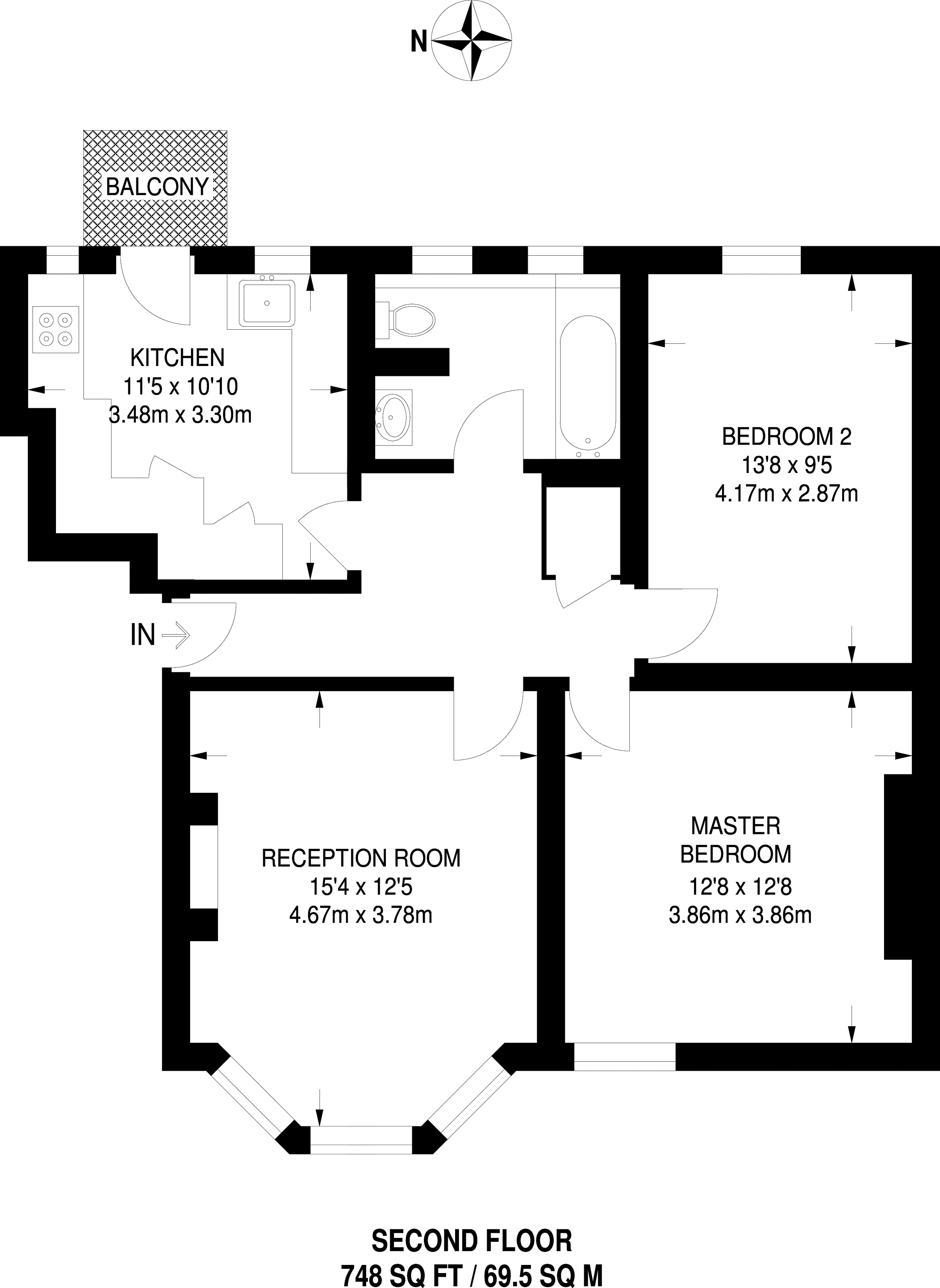 2 Bedrooms Flat to rent in Bromyard Avenue, Acton W3