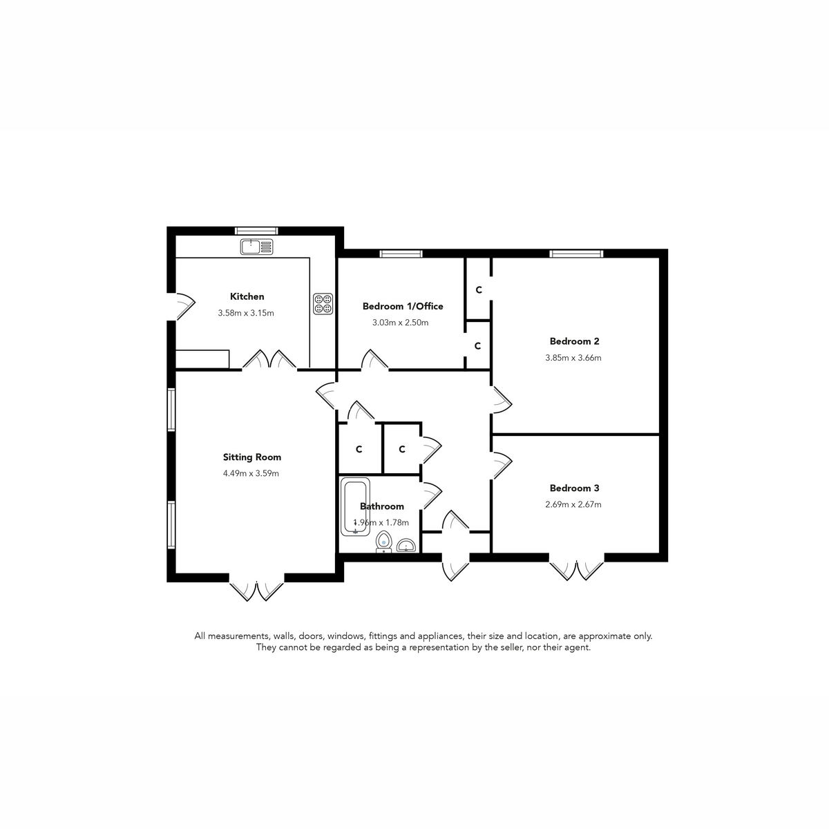 1 Striven Cottage, Loch Striven, Dunoon, Argyll and Bute floorplan