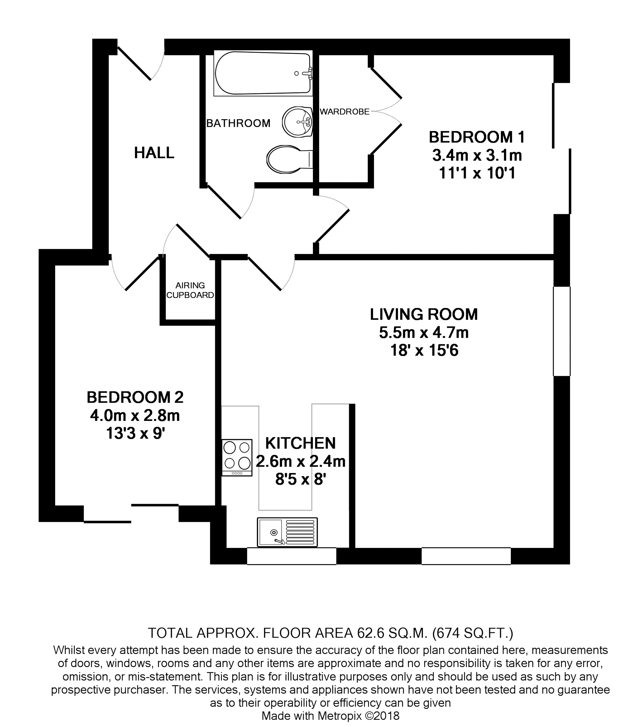 2 Bedrooms Flat for sale in Branagh Court, Reading RG30