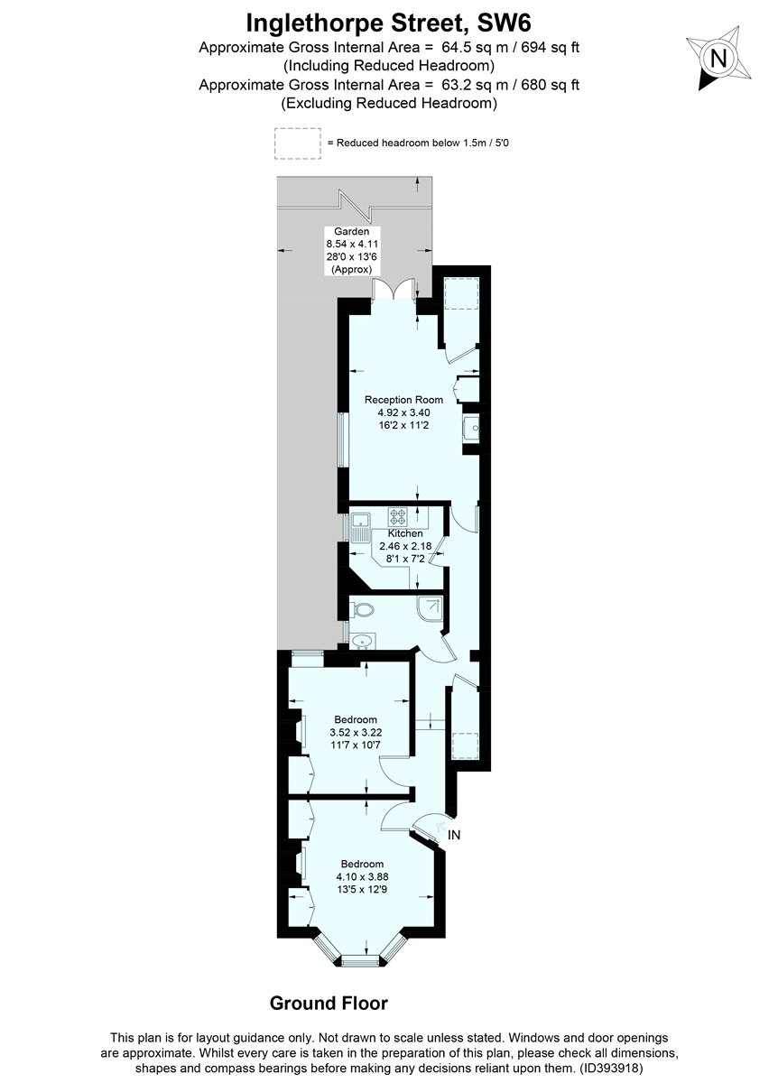 2 Bedrooms Flat to rent in Inglethorpe Street, London SW6