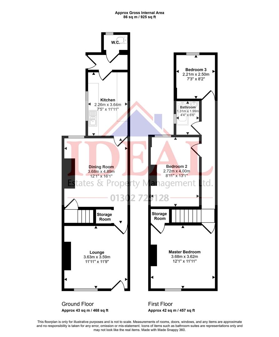 9, New Street, Bentley, Doncaster floorplan