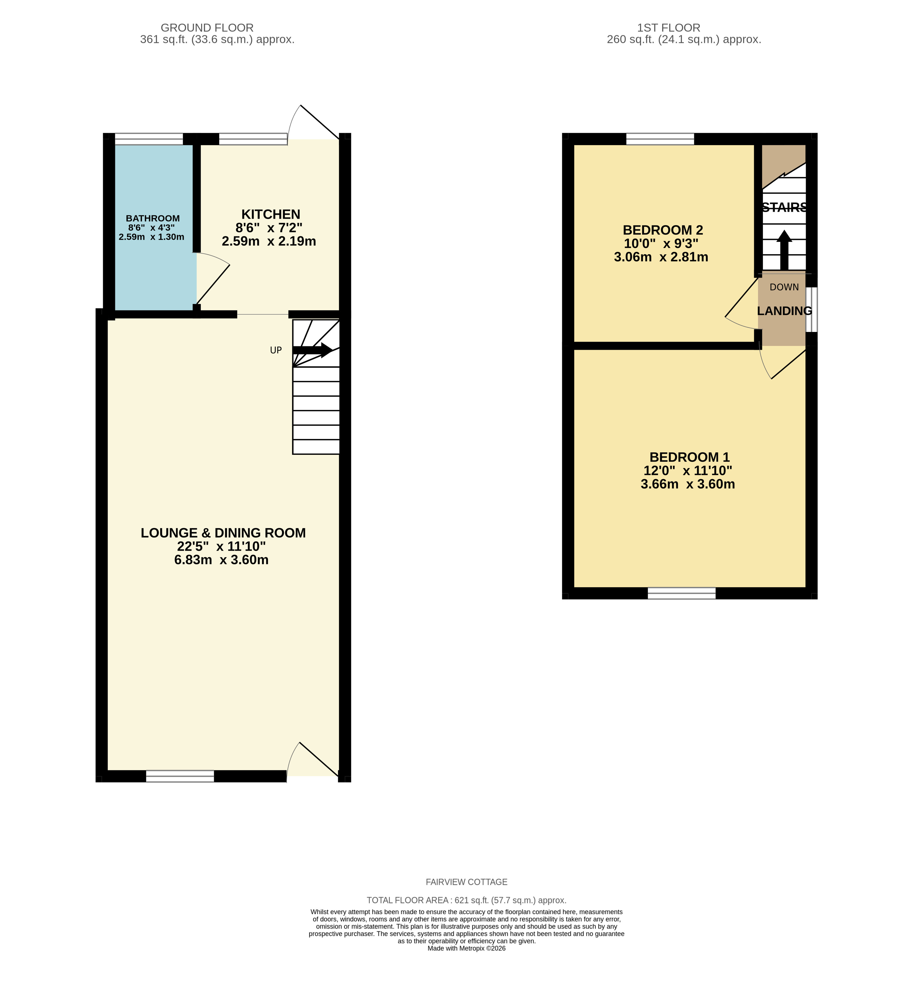 1 Fairview Cottages,, Princess Margaret Road, Tilbury floorplan