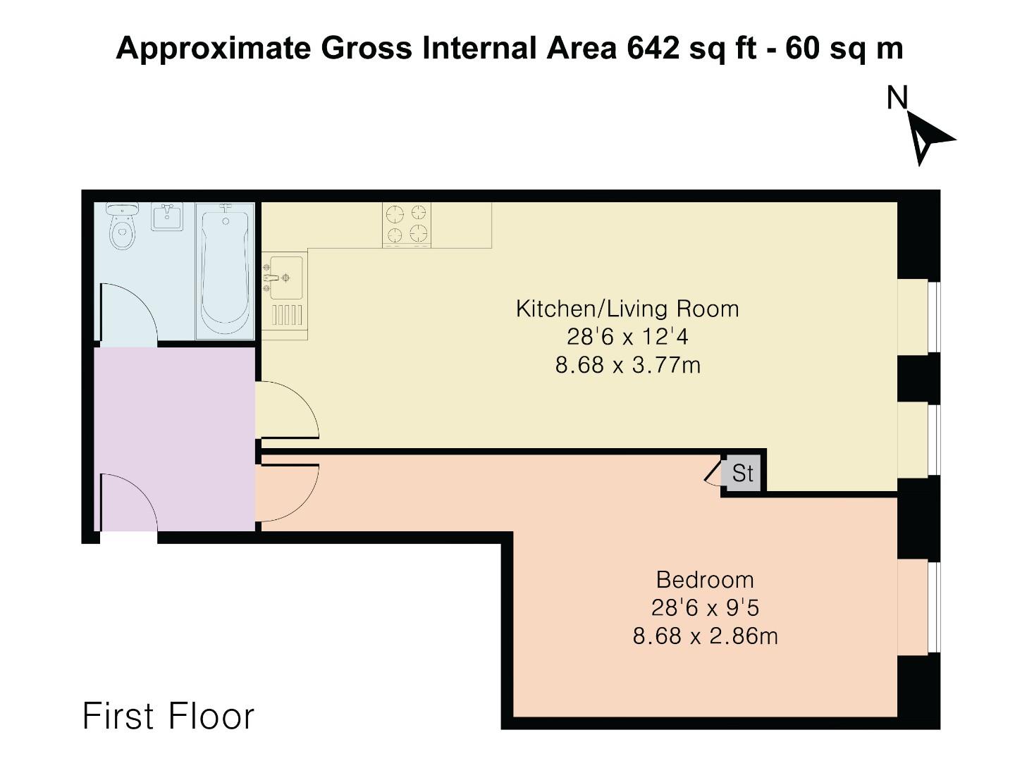 Flat 6, 41, Wenlock House, Stanstead Road, London floorplan