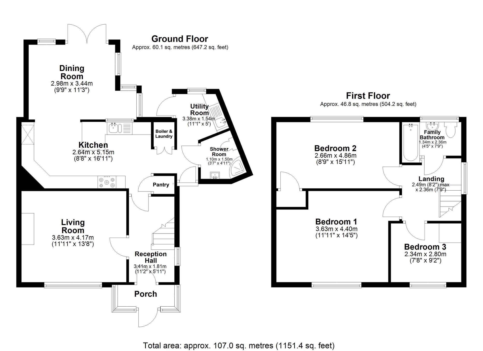 6 South Green Drive, Stratford-Upon-Avon floorplan