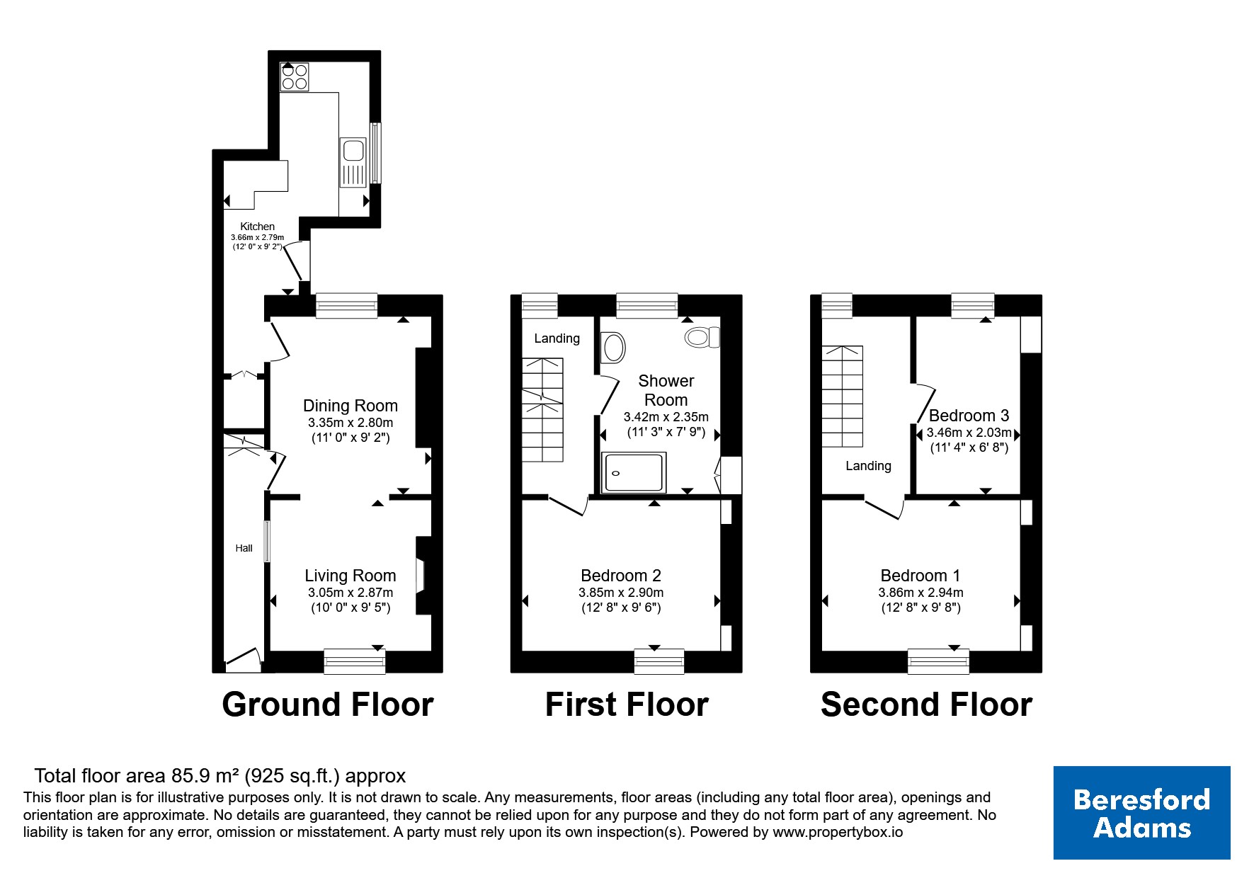 32, Garnon Street, Gwynedd floorplan