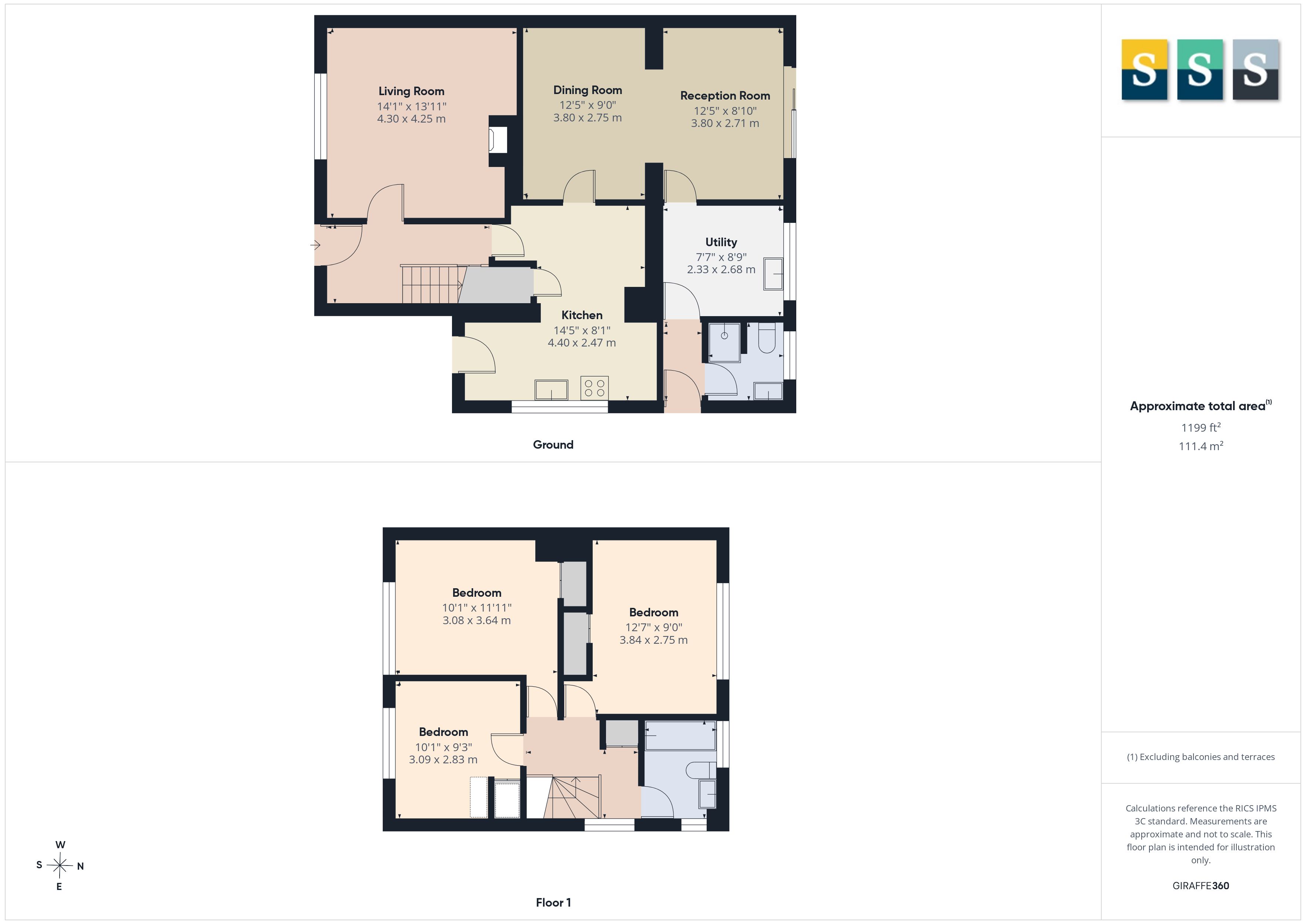 23, Elm Drive, Chobham floorplan