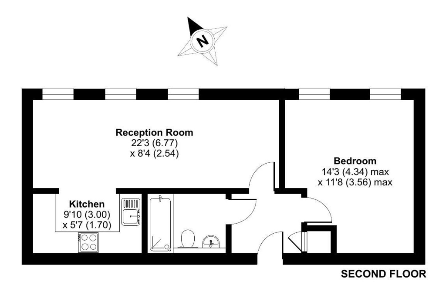 Flat 19, Central House, 14 Cambridge Road, Barking floorplan