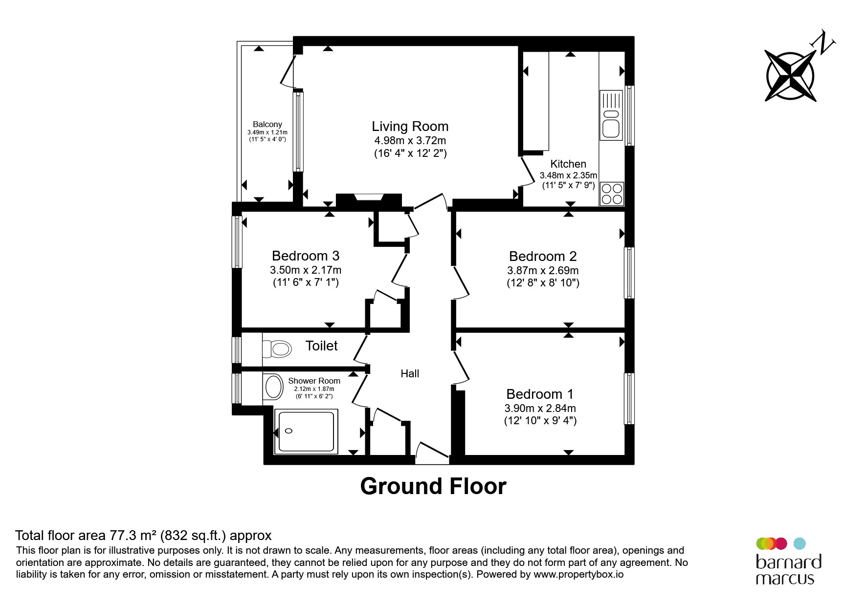 156, Hillingdon Street, London floorplan