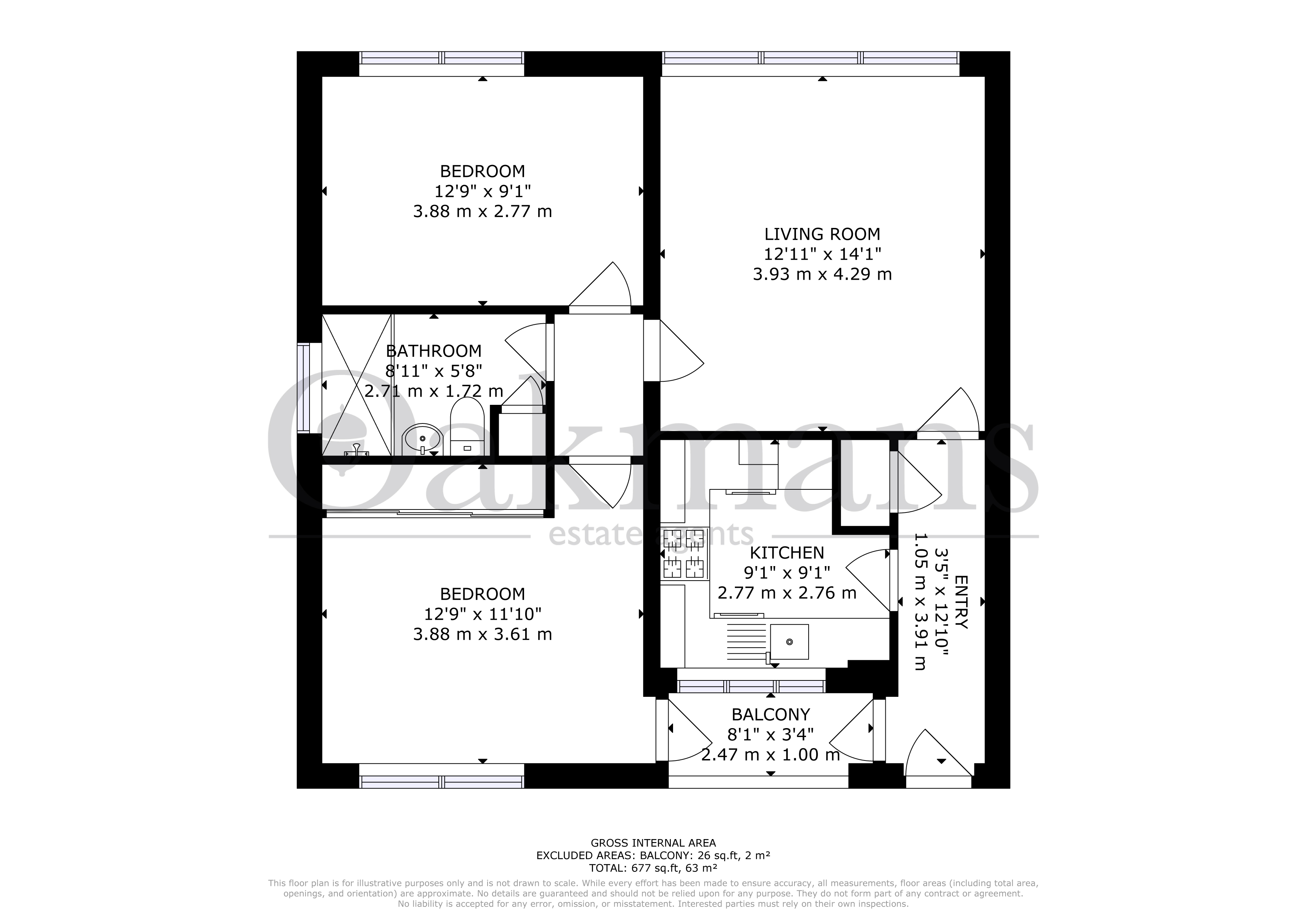 FLAT 18, COLEMAN COURT, WEST MIDLANDS floorplan