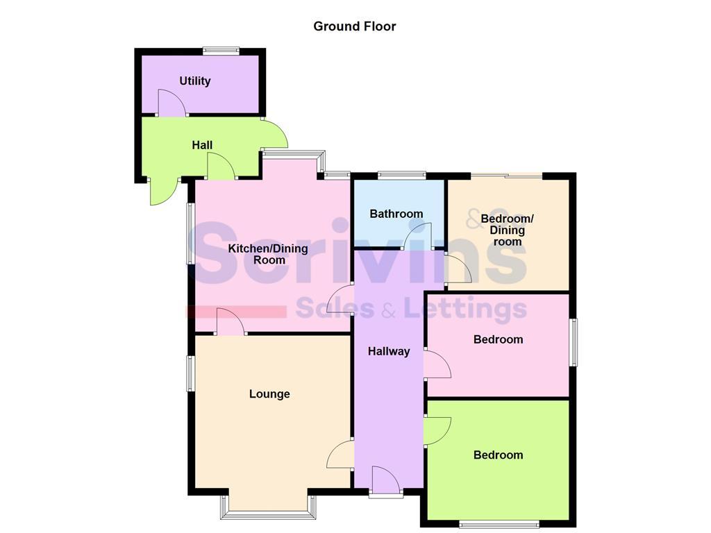 Heath Lane, Earl Shilton, Leicester LE9, 3 bedroom detached bungalow