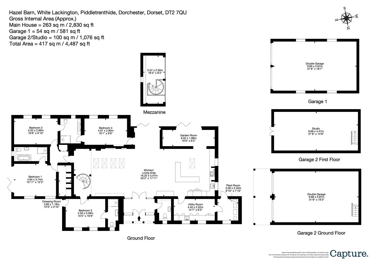 Hazel Barn, White Lackington, Dorchester floorplan