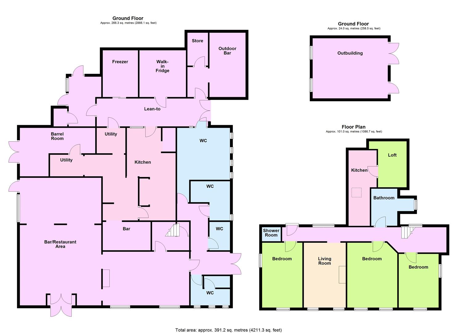 The Fox Inn, Arundel Road, Worthing floorplan