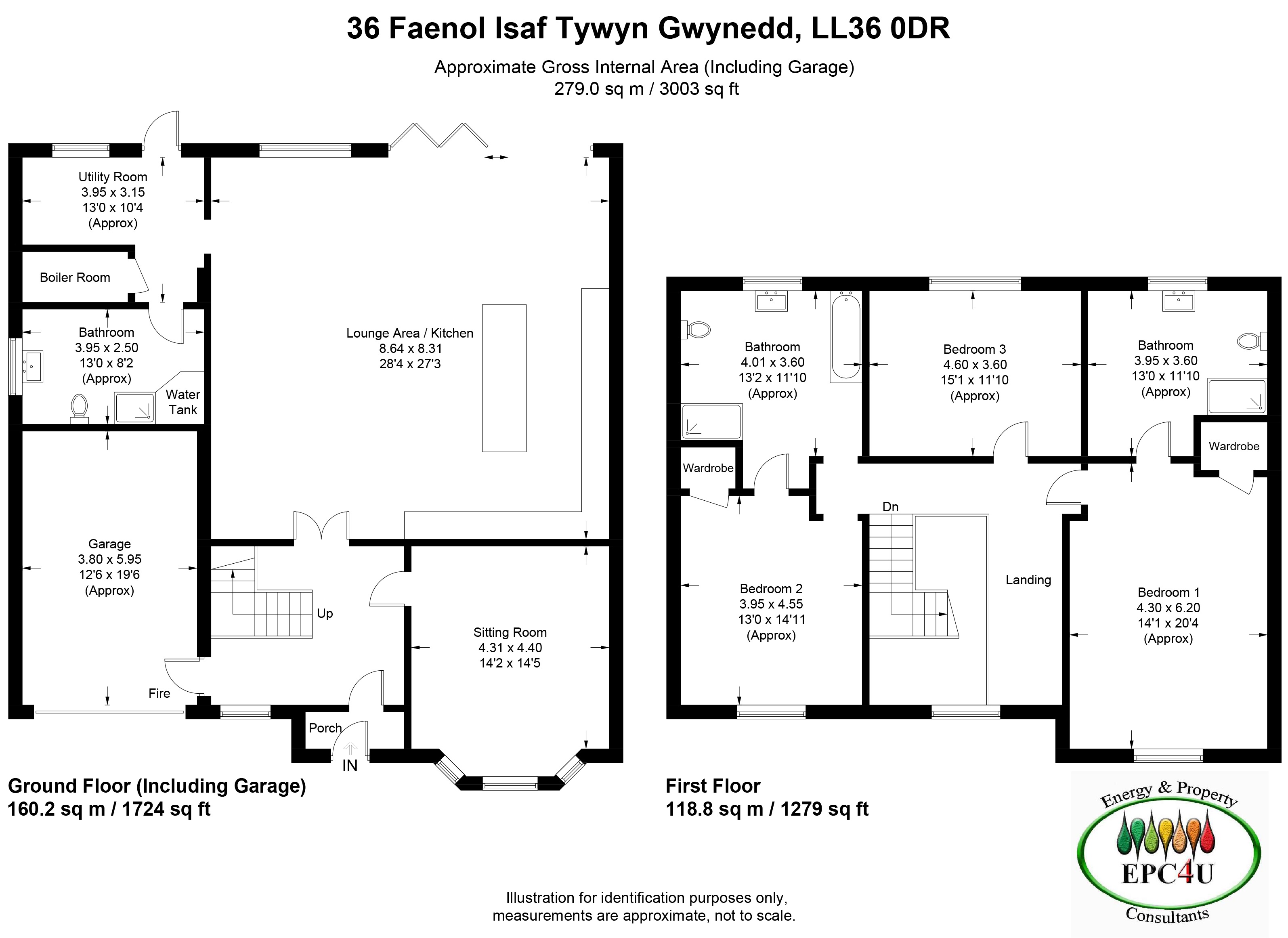 36 Faenol Isaf , Faenol Isaf, Tywyn floorplan