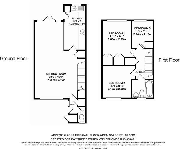 3 Bedrooms Terraced house to rent in Fittleworth Drive, Felpham, Bognor Regis PO22